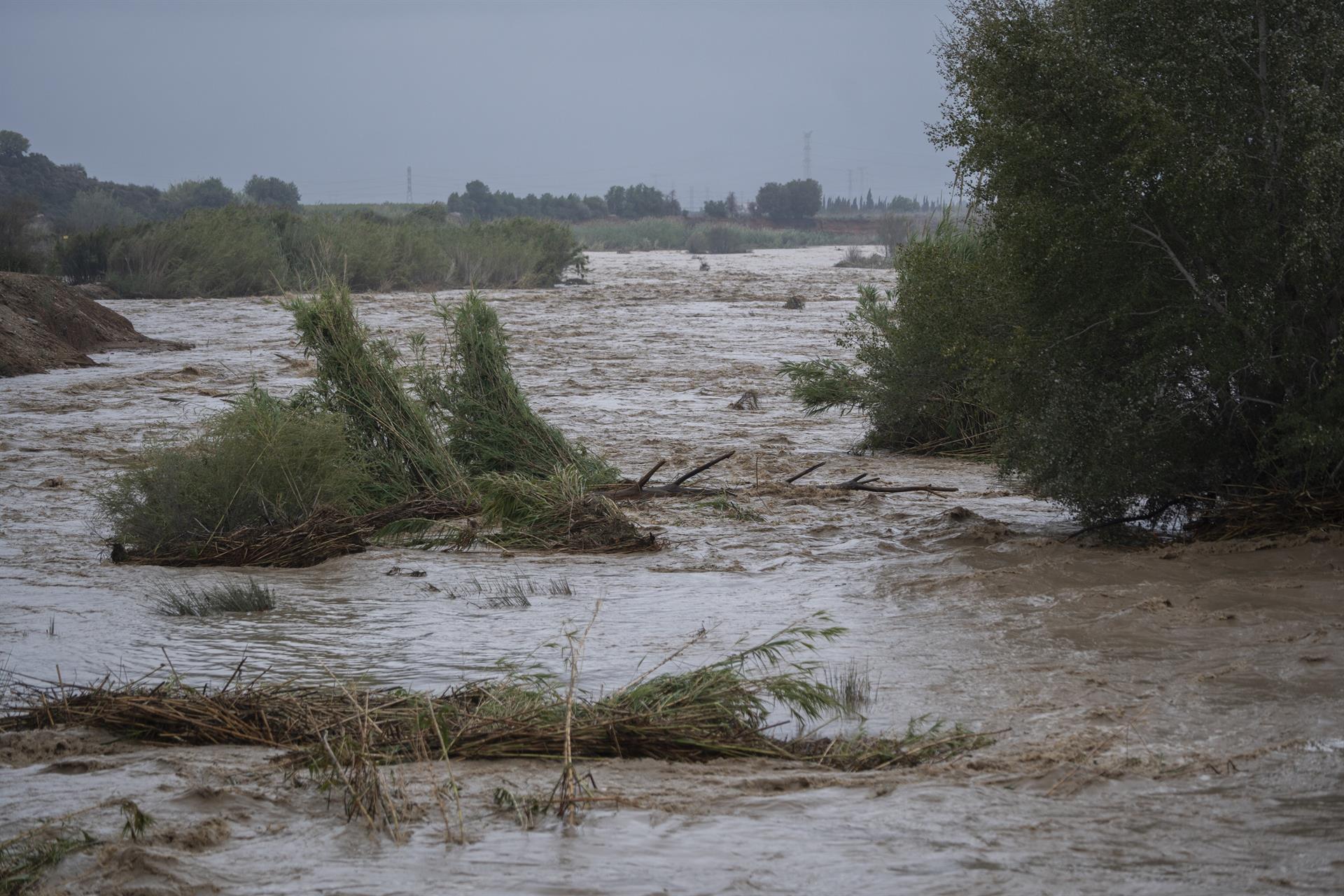 El riu Magre a Alfarb (la Ribera Alta) el 29 d'octubre del 2024 | Europa Press