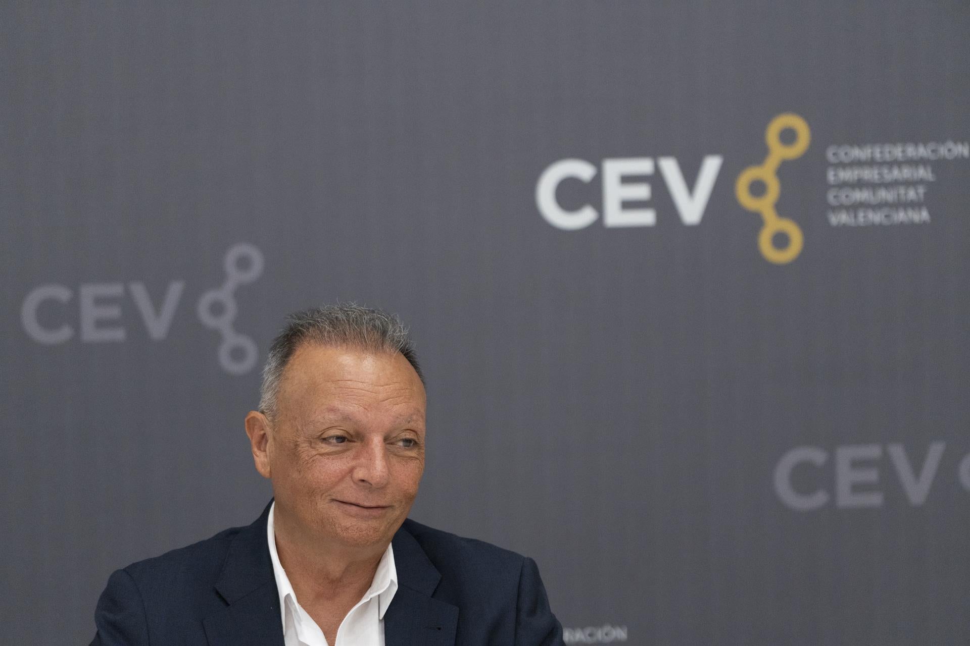El president de la Confederació Empresarial Valenciana (CEV), Salvador Navarro | Jorge Gil |EP