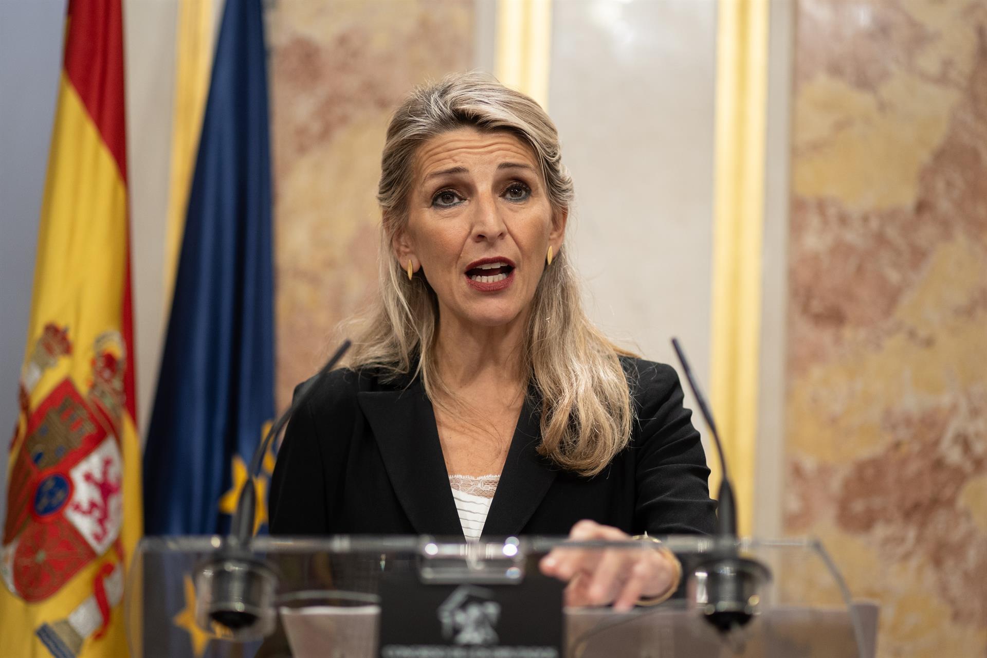 La vicepresidenta segona del govern espanyol i ministra de Treball i Economia Social, Yolanda Díaz | Alejandro Martínez | EP