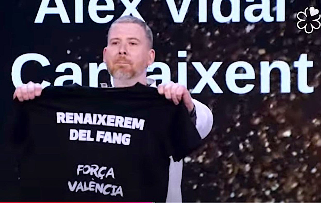 El xef del restaurant Origen de Carcaixent, Álex Vidal, en la gala de lliurament d'estrelles Michelin | EP
