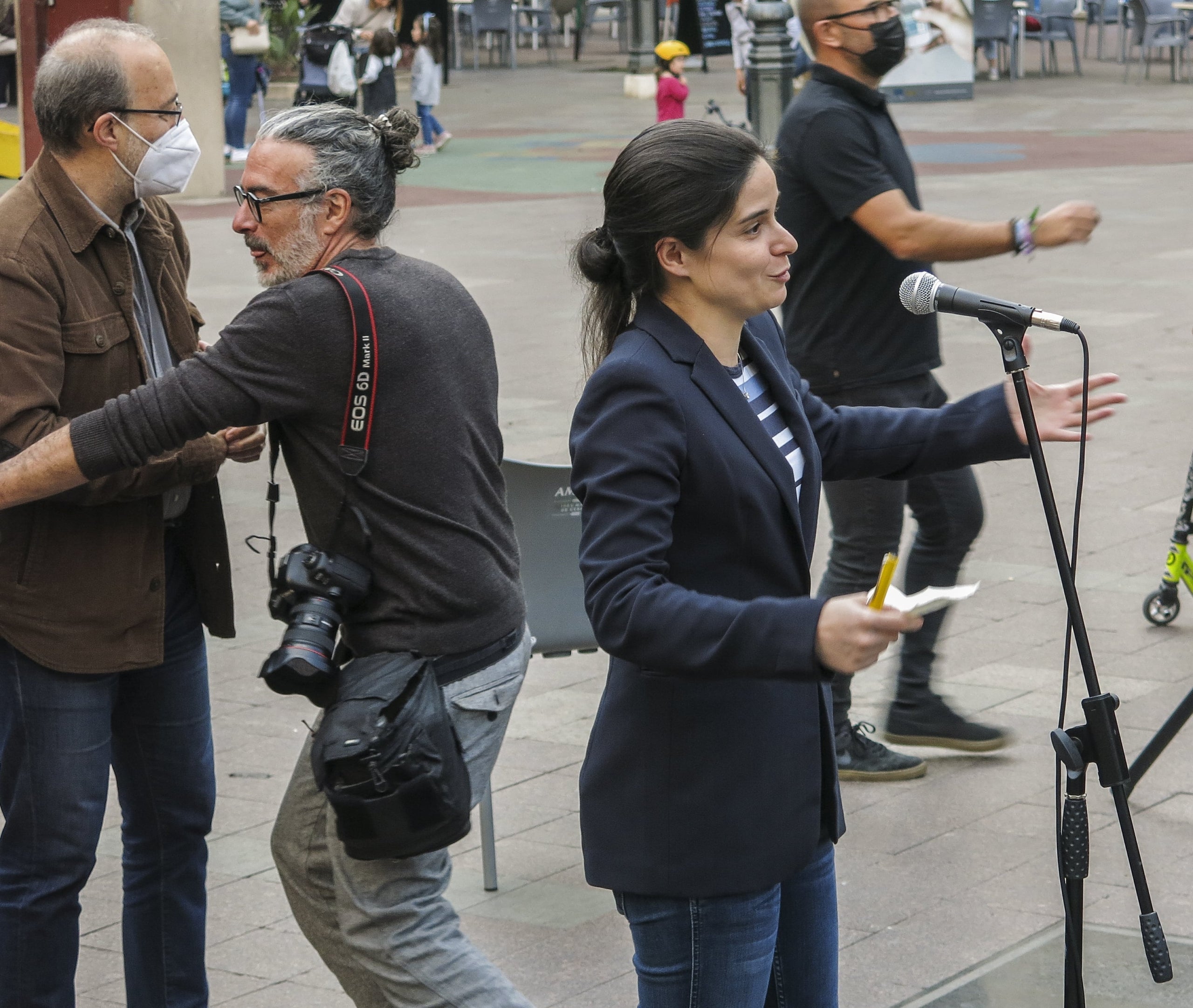 Lydia del Canto en un acte de 'Levante-EMV'