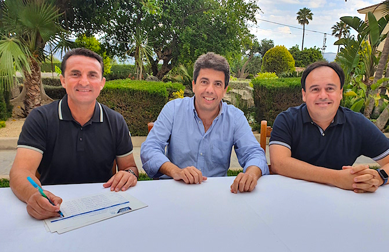 Bernabé Cano, Carlos Mazón i Juan Fran Pérez Llorca | Ajuntament de la Nucia