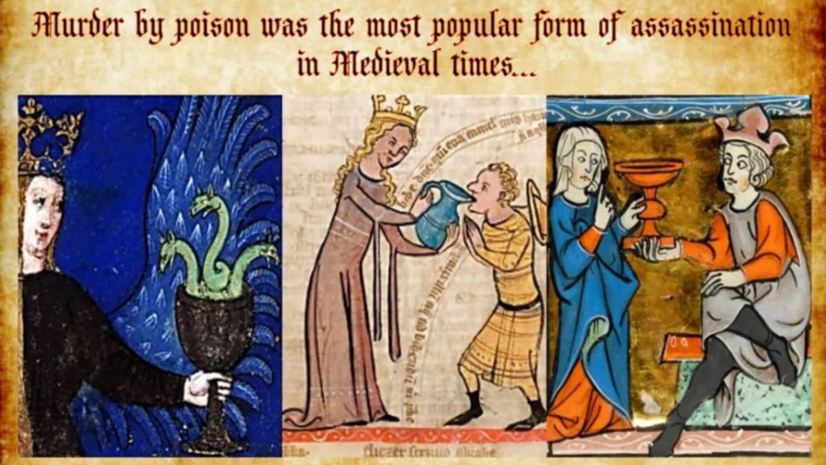 Una escena del 'llibre dels verins mortals', del segle XV