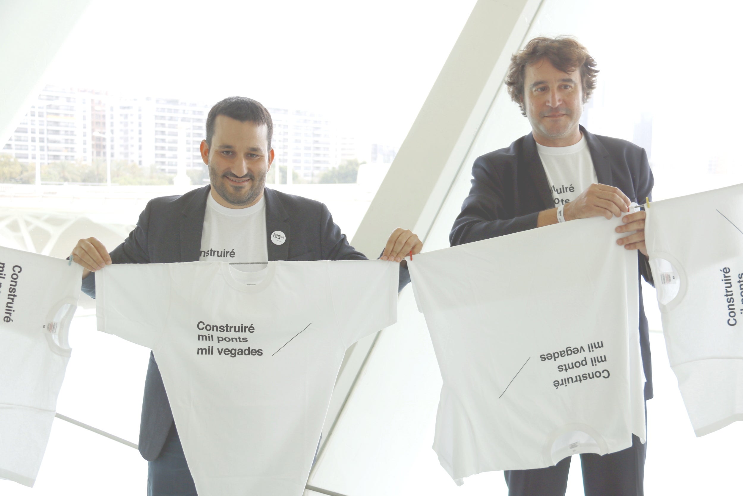 L'exconseller d'Educació, Vicent Marzà, i l'exdirector general de Política Lingüística, Rubén Trenzano, en una imatge d'arxiu / Agència Catalana de Notícies