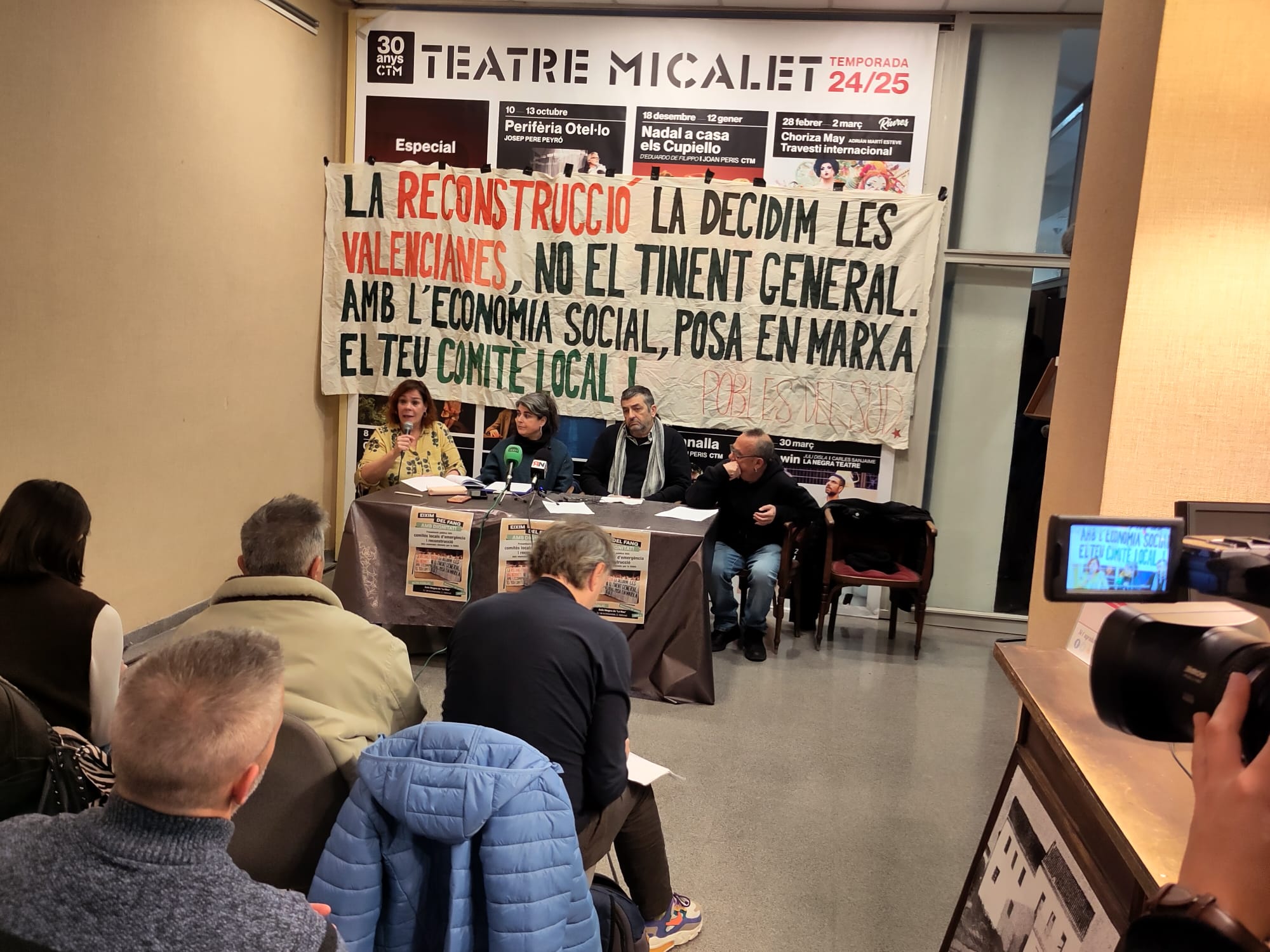 Roda de Premsa de presentació dels Comités Locals de Reconstrucció i Emergència