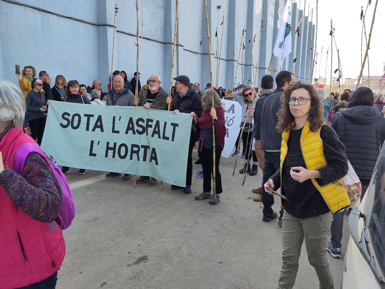Marxa en defensa de l'horta a Catarroja al febrer passat