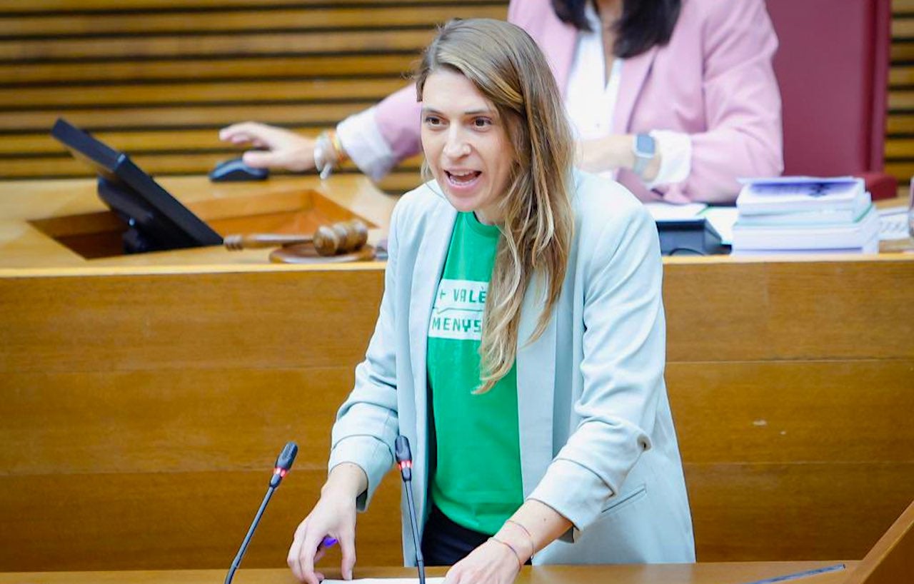 La portaveu adjunta de Compromís a les Corts, Paula Espinosa | EP
