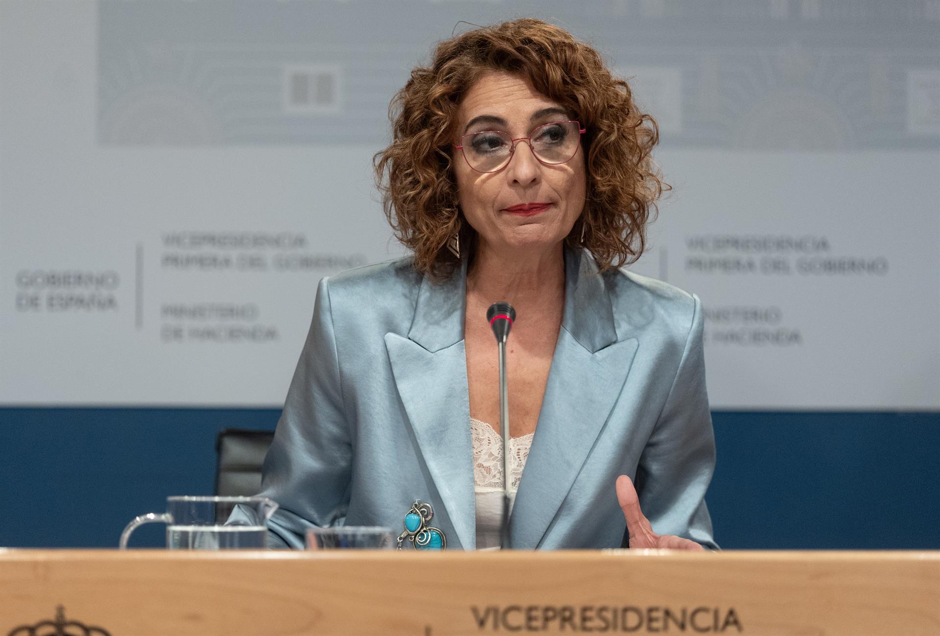 La vicepresidenta espanyola i ministra d'Hisenda, María Jesús Montero / Europa Press