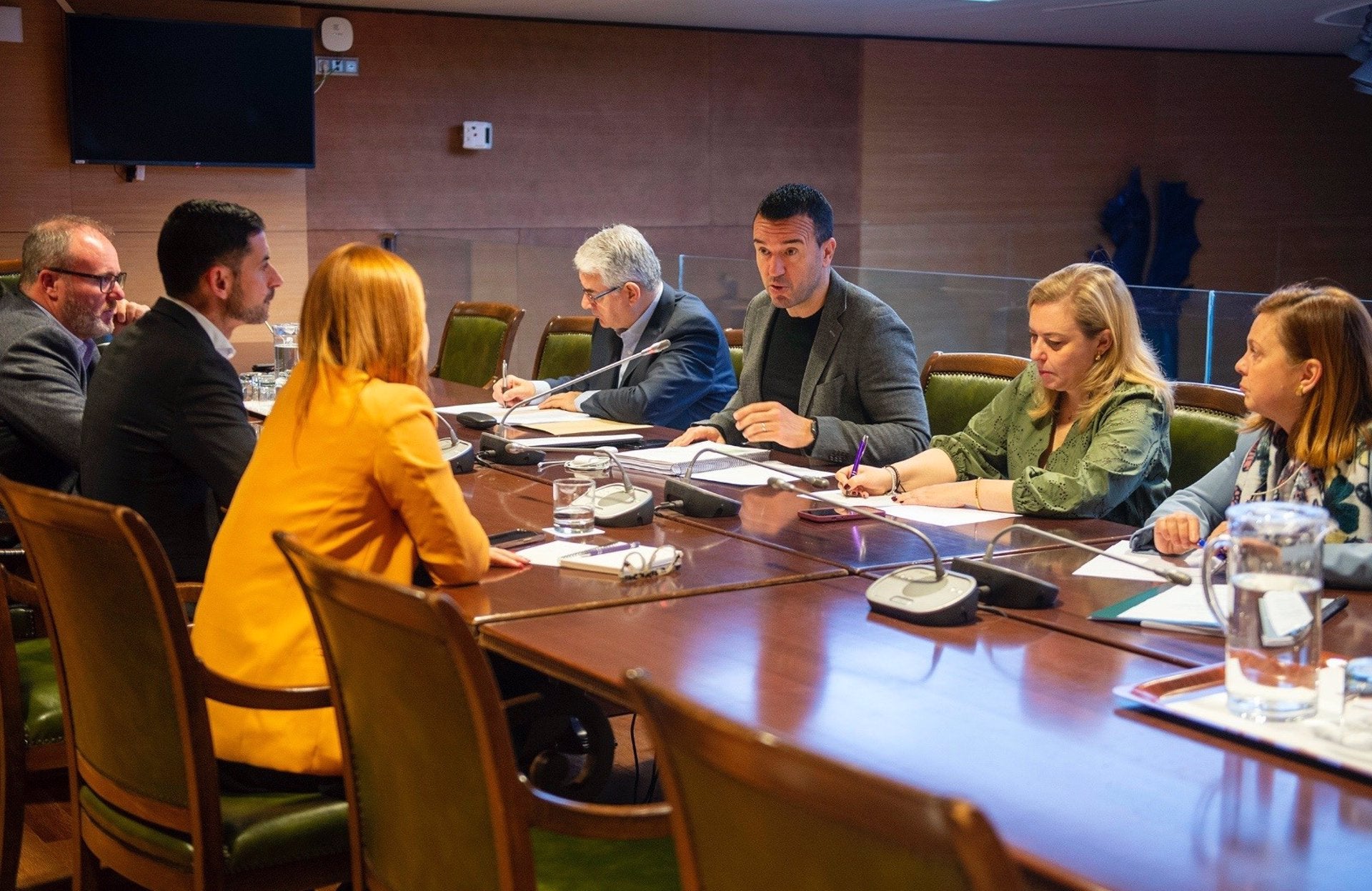 El president de la Diputació de València, Vicent Mompó, en la Comissió de la dana de la institució | EP