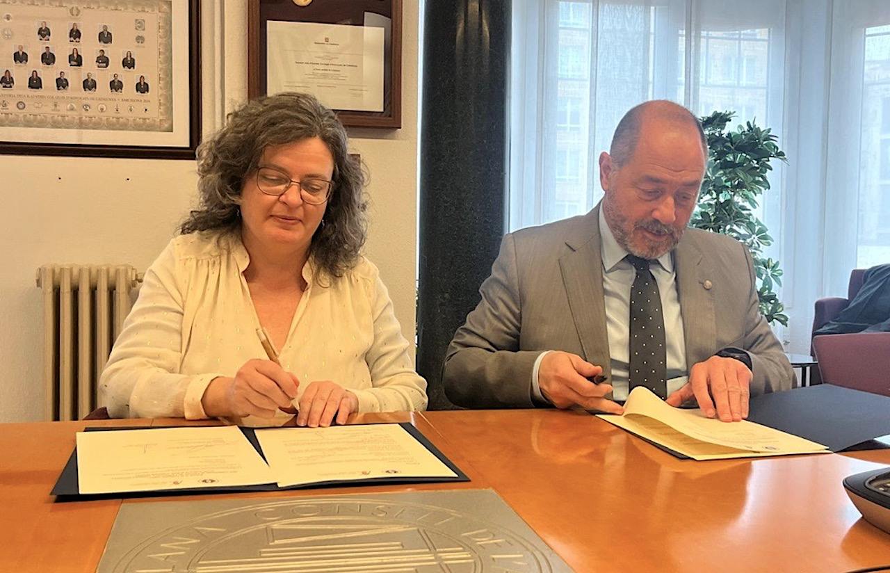 Signatura de l'acord entre Acció Cultural i el Consell de l'Advocacia Catalana