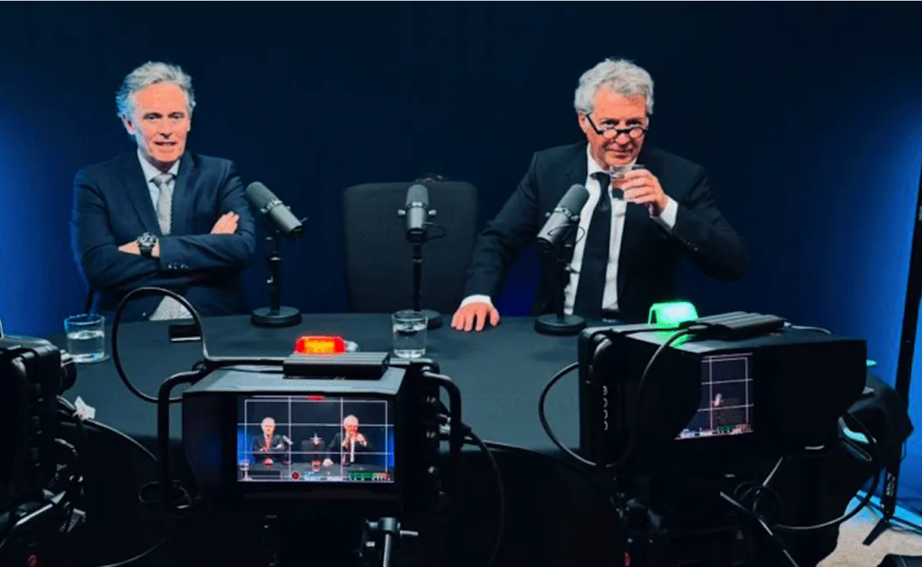 Lluís Gibert i Josep Rosell, en una entrevista