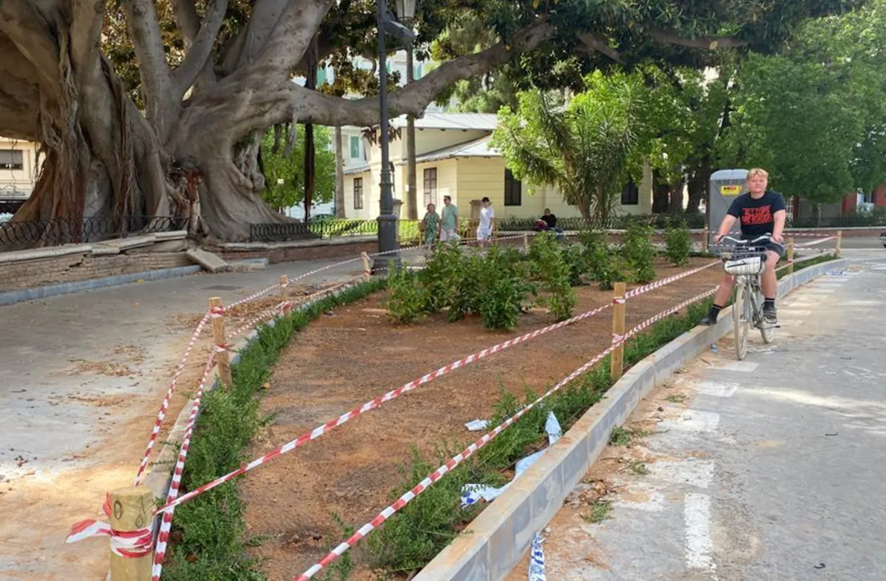 Jardinet construït a l'antiga benzinera del Parterre, a València | Ajuntament de València