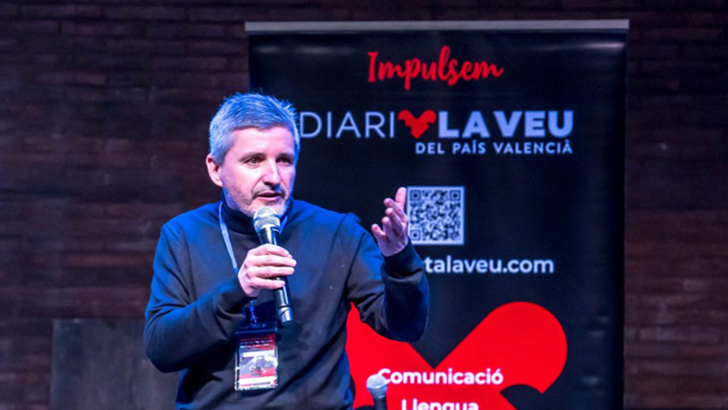 L'editor de Diari La Veu, Moisès Vizcaino | Joanjo Puertos | DLV