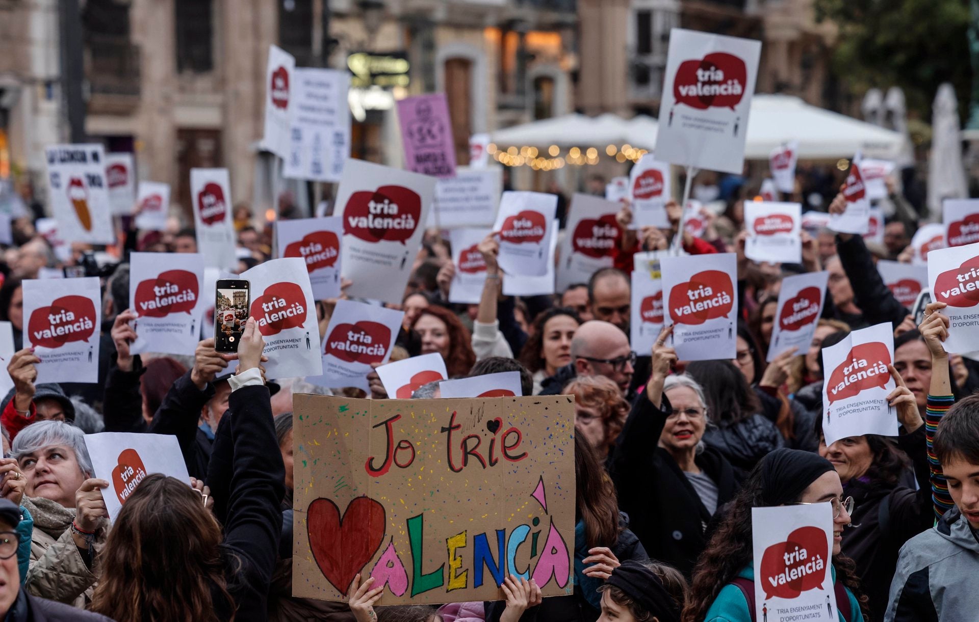 Manifestació a favor del valencià | Europa Press