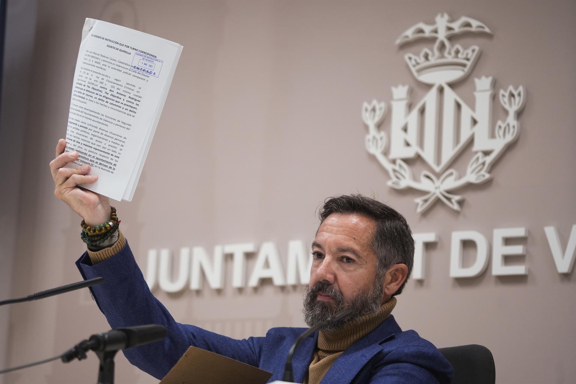 L'exportaveu de Vox a l'Ajuntament de València, Juanma Badenas / Europa Press