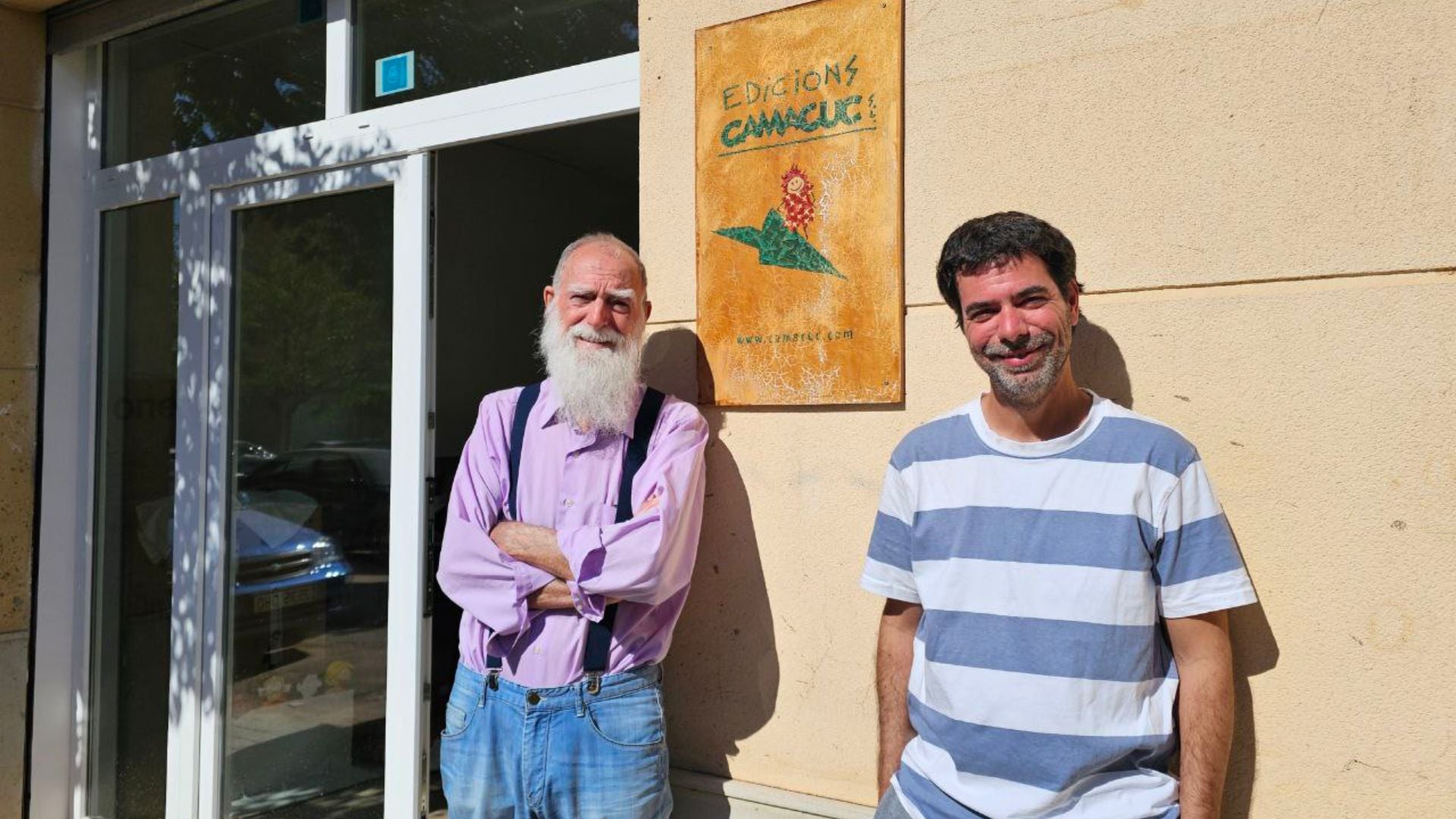 Joan Escrivà Torres i Joan Escrivà Avinyó, responsables de la revista infantil Camacuc