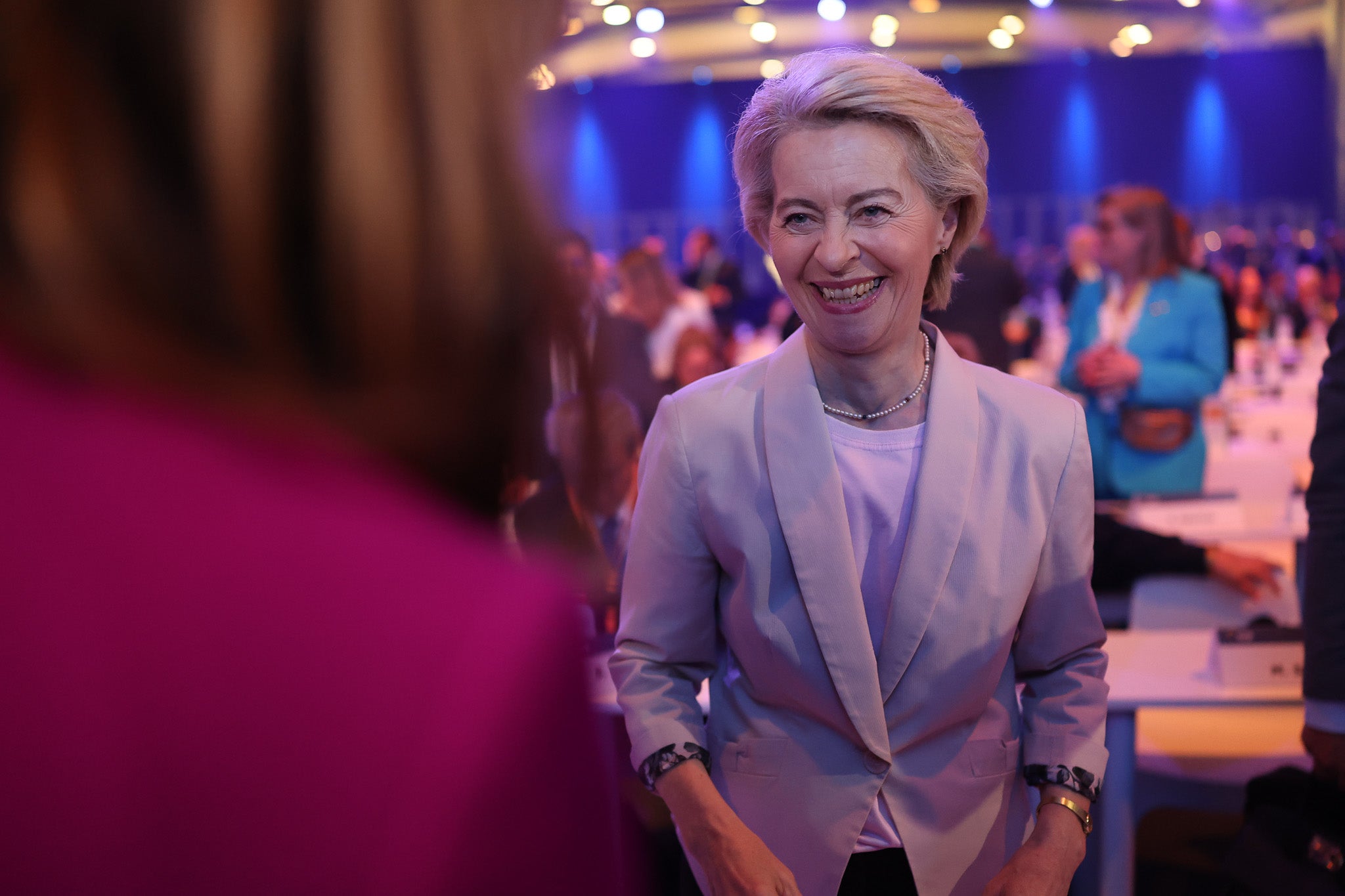 La presidenta de la Comissió Europea, Ursula von der Leyen, al congrés del PPE a València | ACN
