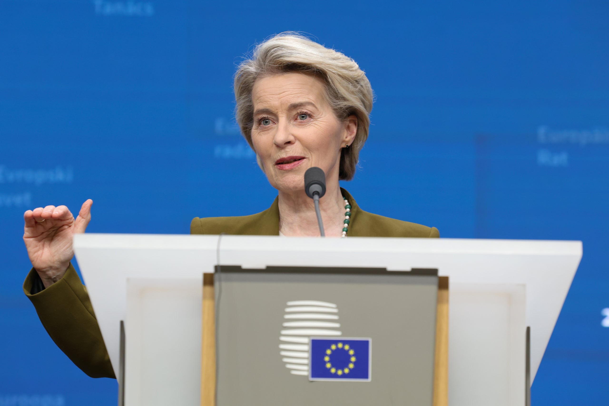La presidenta de la Comissió Europea, Ursula von der Leyen, | Unió Europea