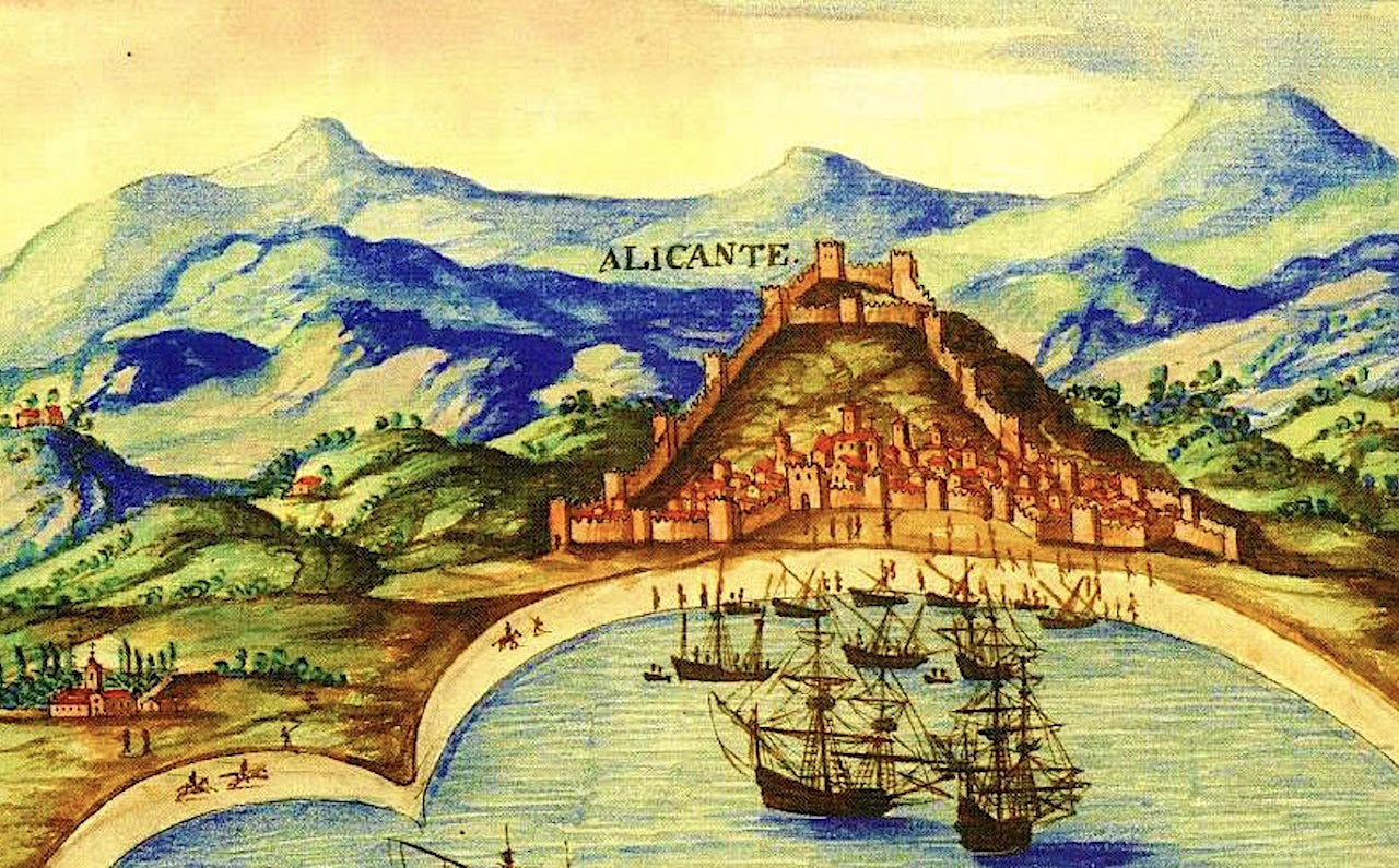 Alacant en 1634, segons l'Atlas del Rey Planeta de Pedro Teixeira