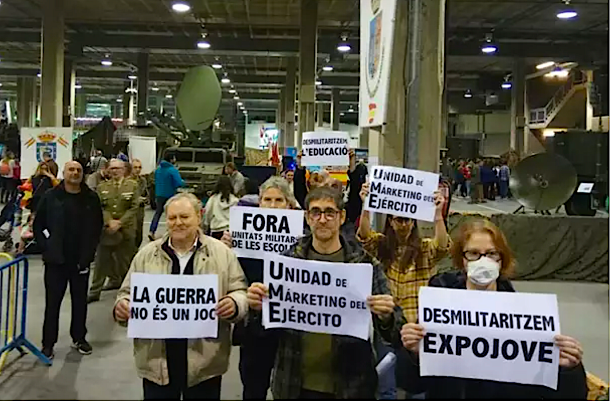Protesta antimilitarista a Expojove | EP