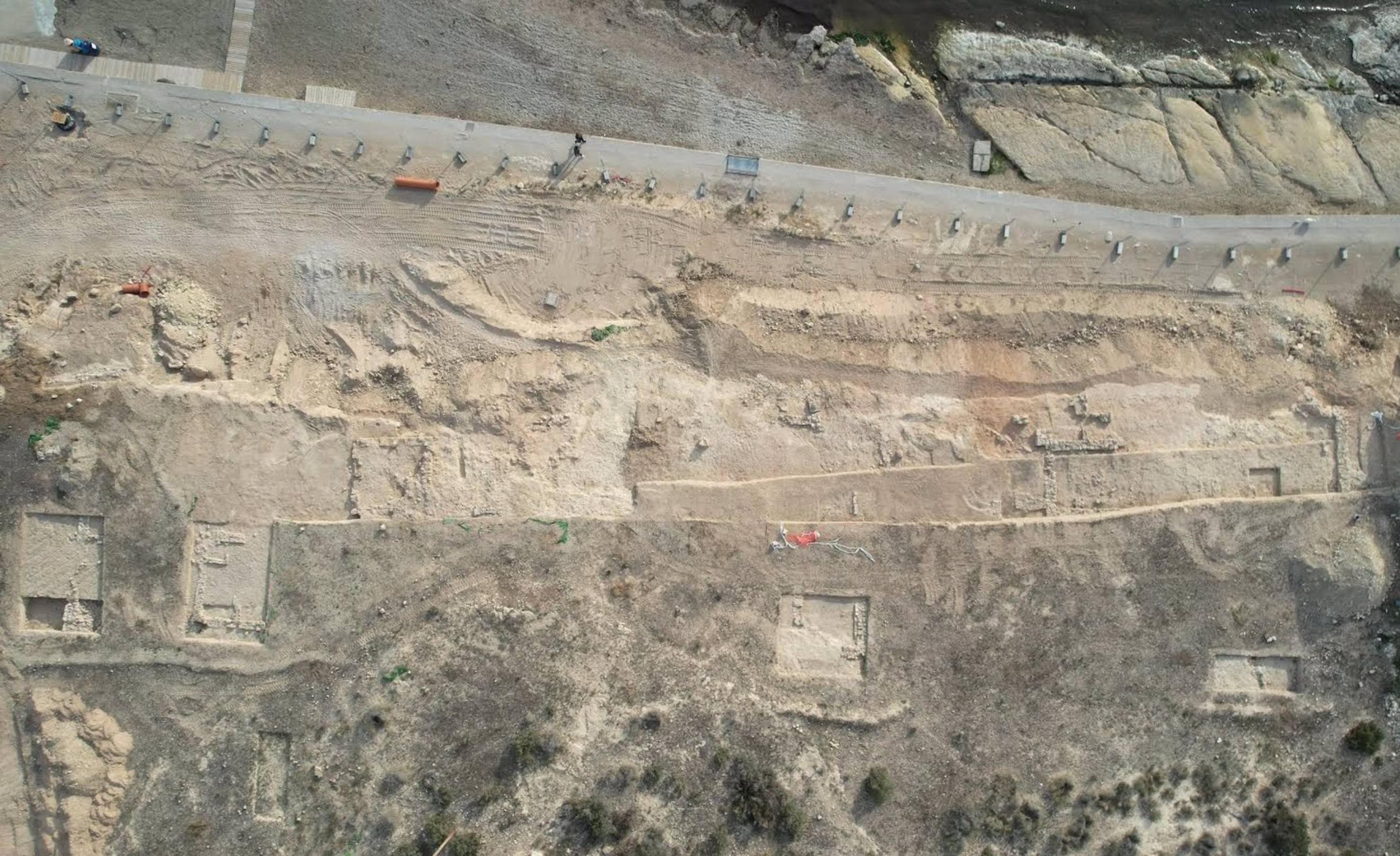Vista aèria del jaciment arqueològic de l'Almadrava, a Alacant | EP