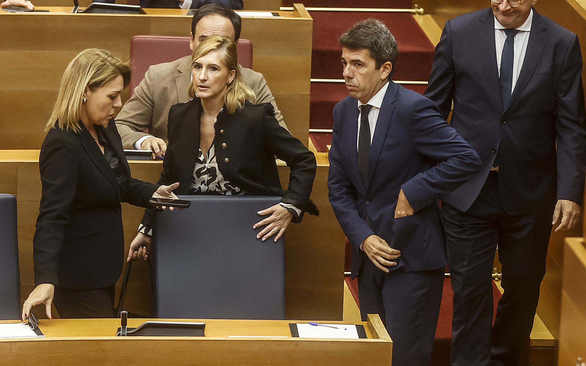 Susana Camarero, Salomé Pradas i Carlos Mazón a Les Corts | Rober Solsona | EP