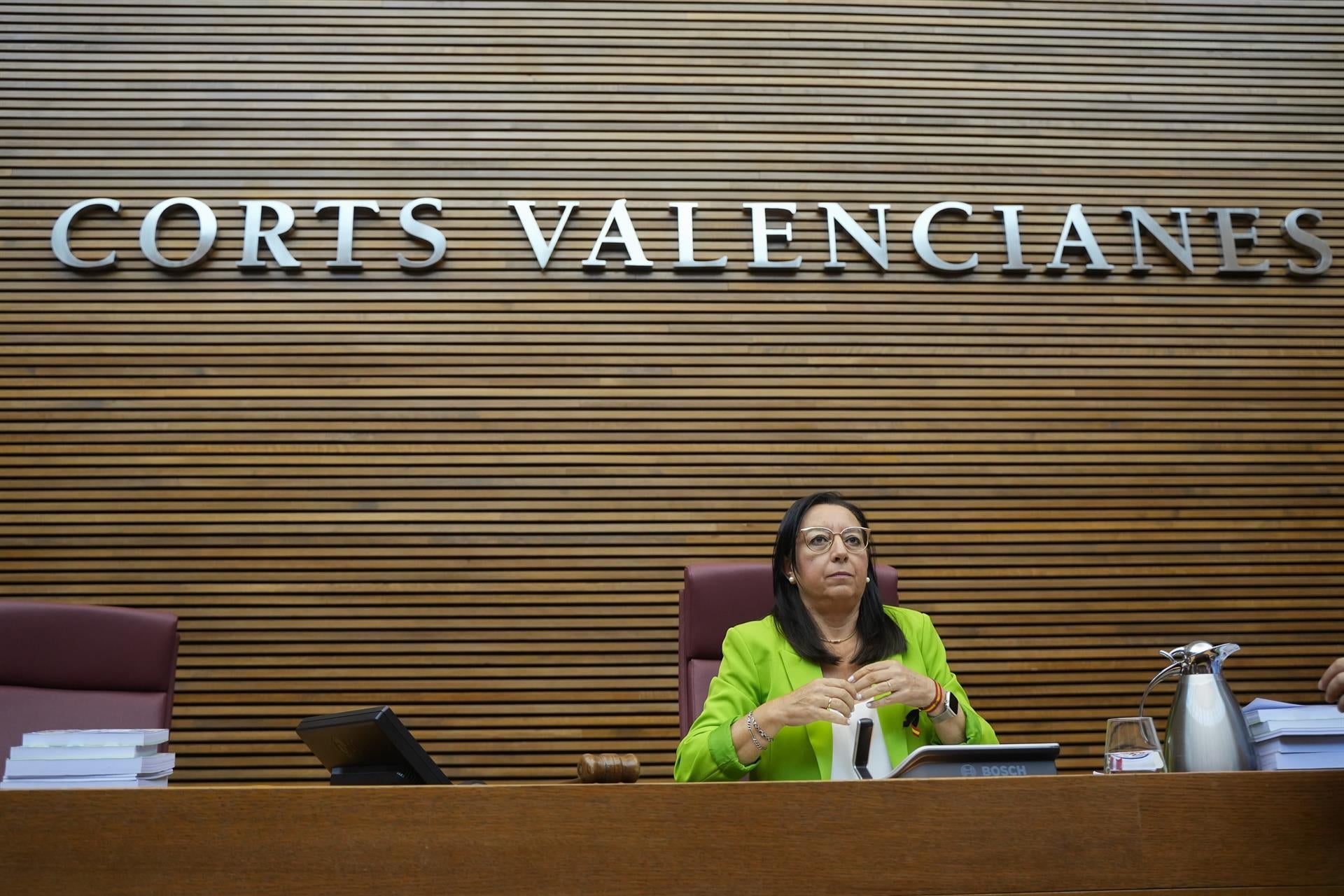 La presidenta de les Corts Valencianes, Llanos Massó (Vox) | Jorge Gil | EP