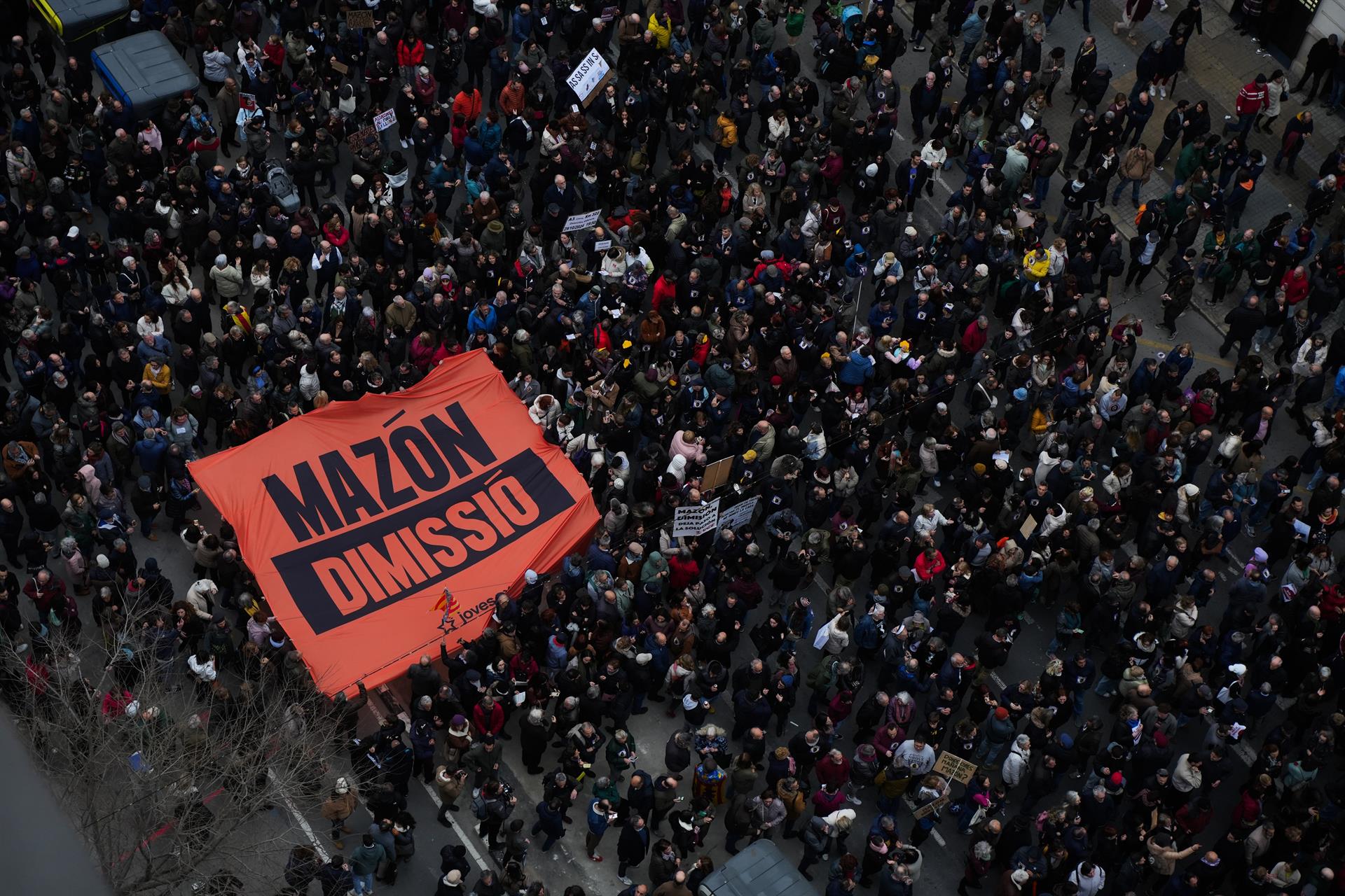 Manifestació contra Mazón, primer de març del 2025 | Jorge Gil | EP