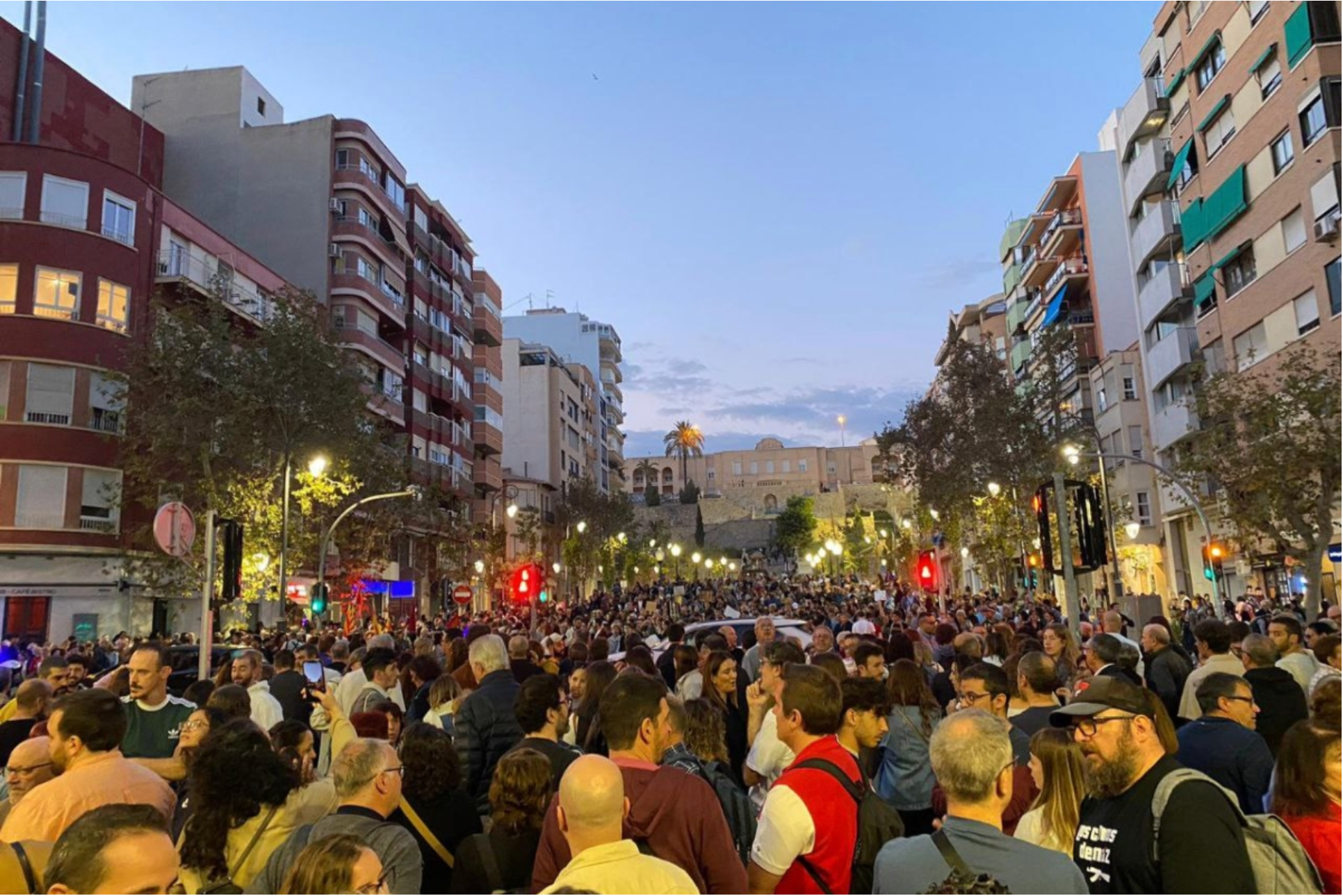 Manifestació a Alacant demanant la dimissió del president valencià, Carlos Mazón, el novembre del 2024