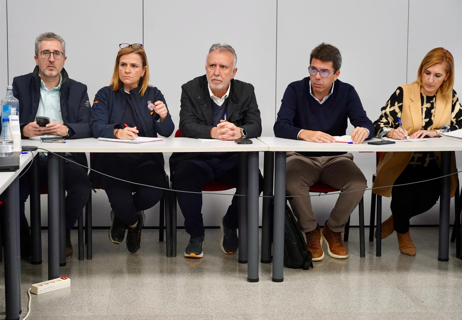 Reunió del Cecopi per la dana, el 18 de novembre del 2024, a l'Eliana | Eduardo Manzana | EP