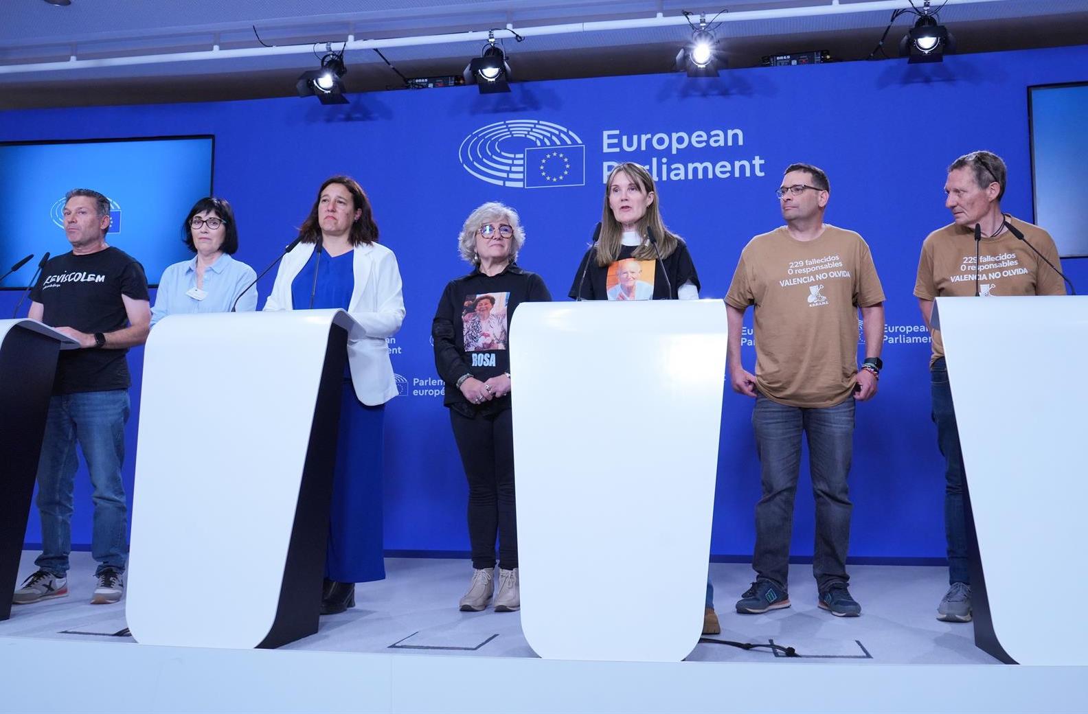 Representants de les associacions de víctimes de la dana, al Parlament Europeu | EP