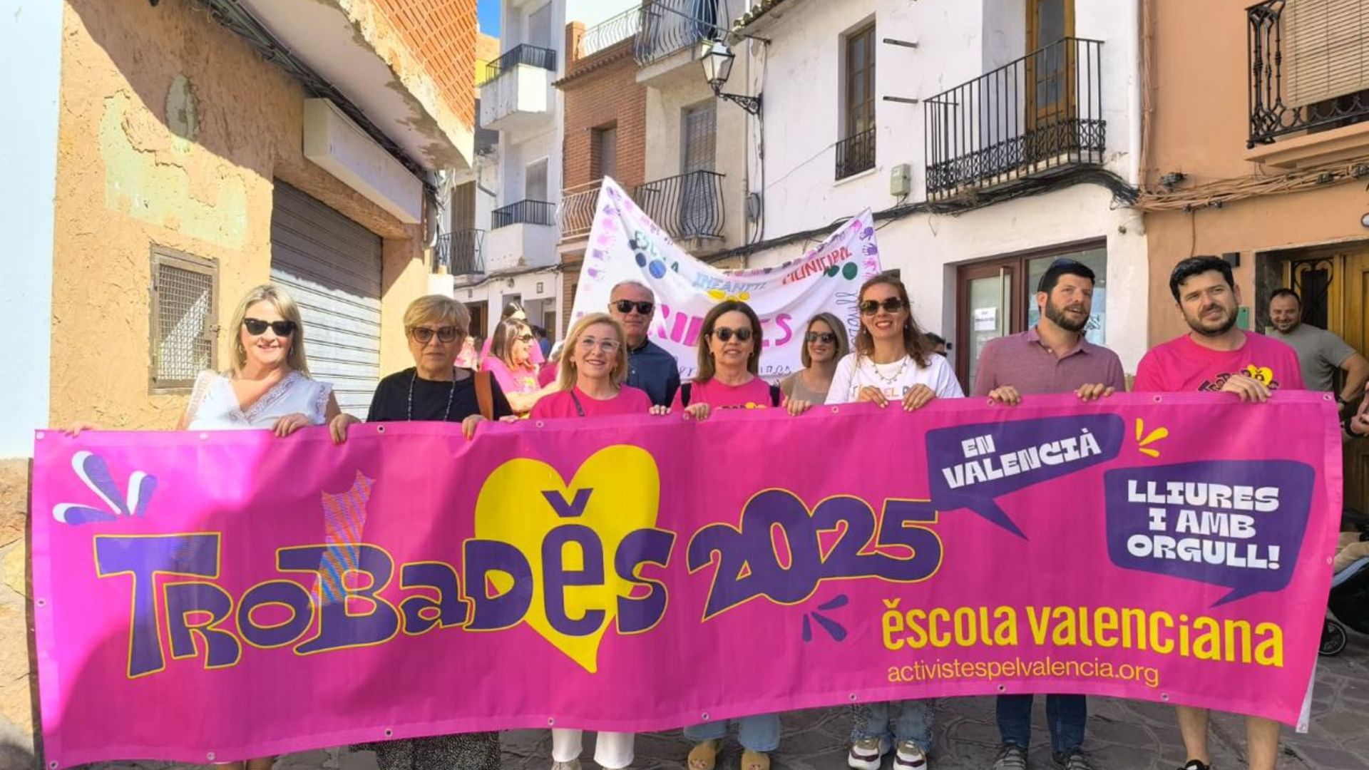 Pancarta d'EV en una de les Trobades