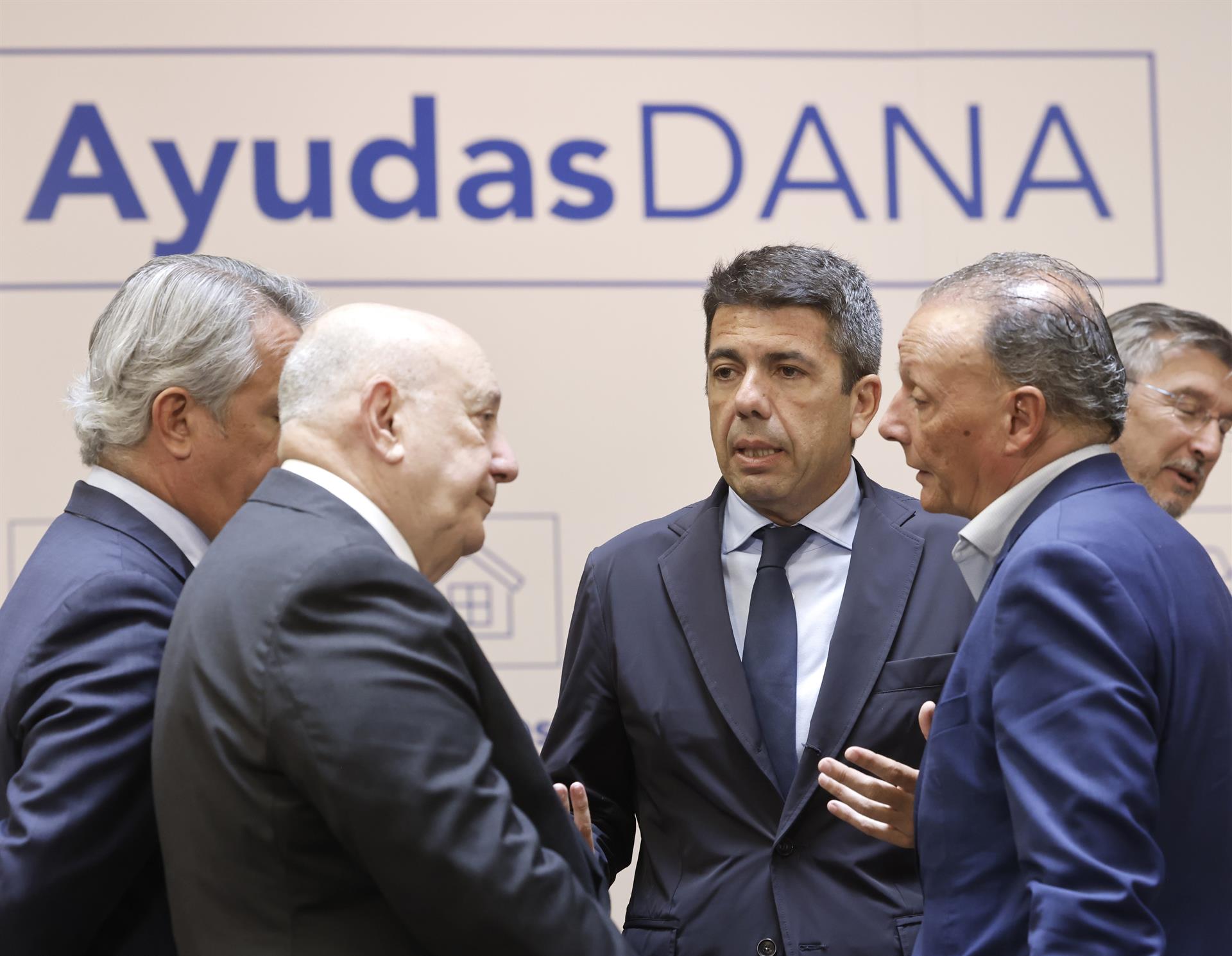 Carlos Mazón a la presentació del nou paquet d'ajudes per la DANA / Rober Solsona / EP
