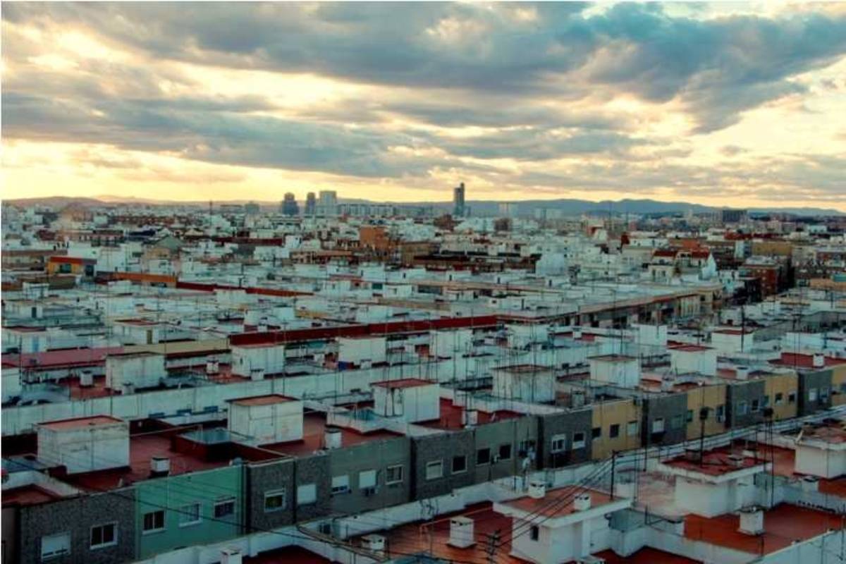 Vista aèria del barri d'Orriols en una imatge d'arxiu