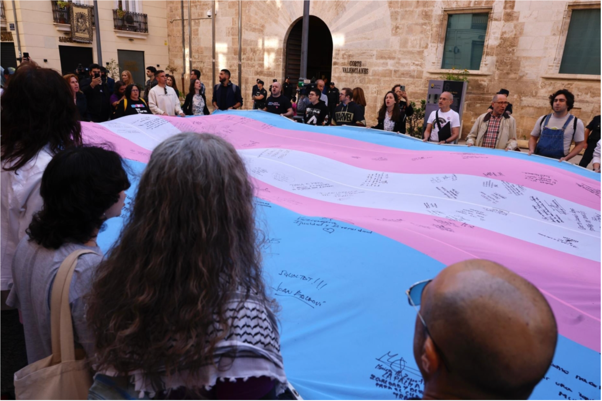 Associacions protesten a Les Corts contra esmenes a la Llei Trans | Rober Solsona | EP