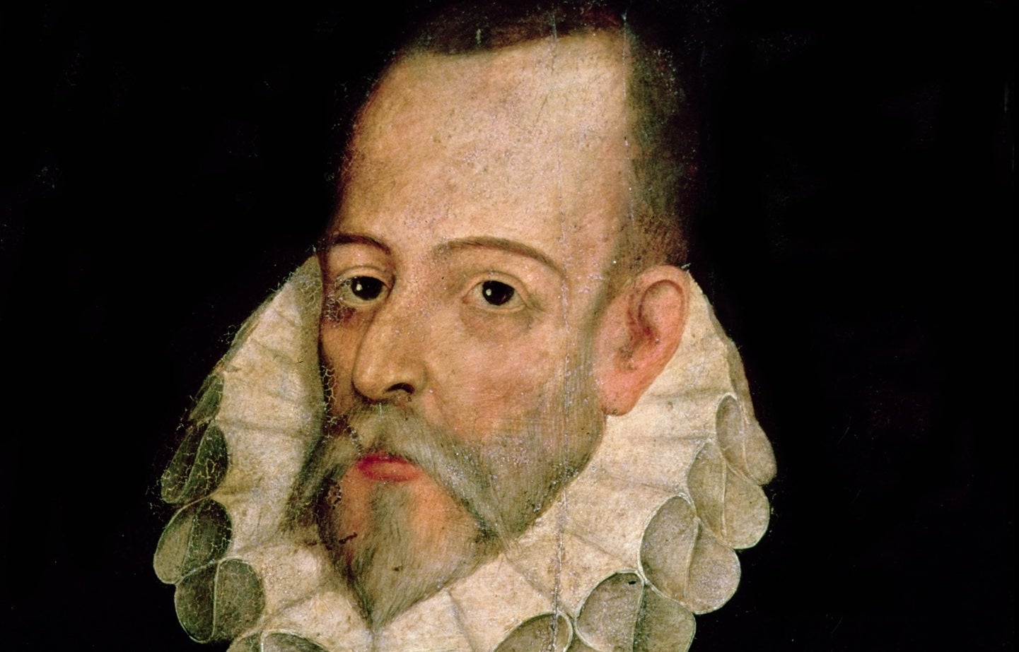 Retrat de Miguel de Cervantes y Saavedra (1547-1615), ca. 1600. Oli sobre llenç. Atribuït a Juan Jauregui | Wikimedia Commons