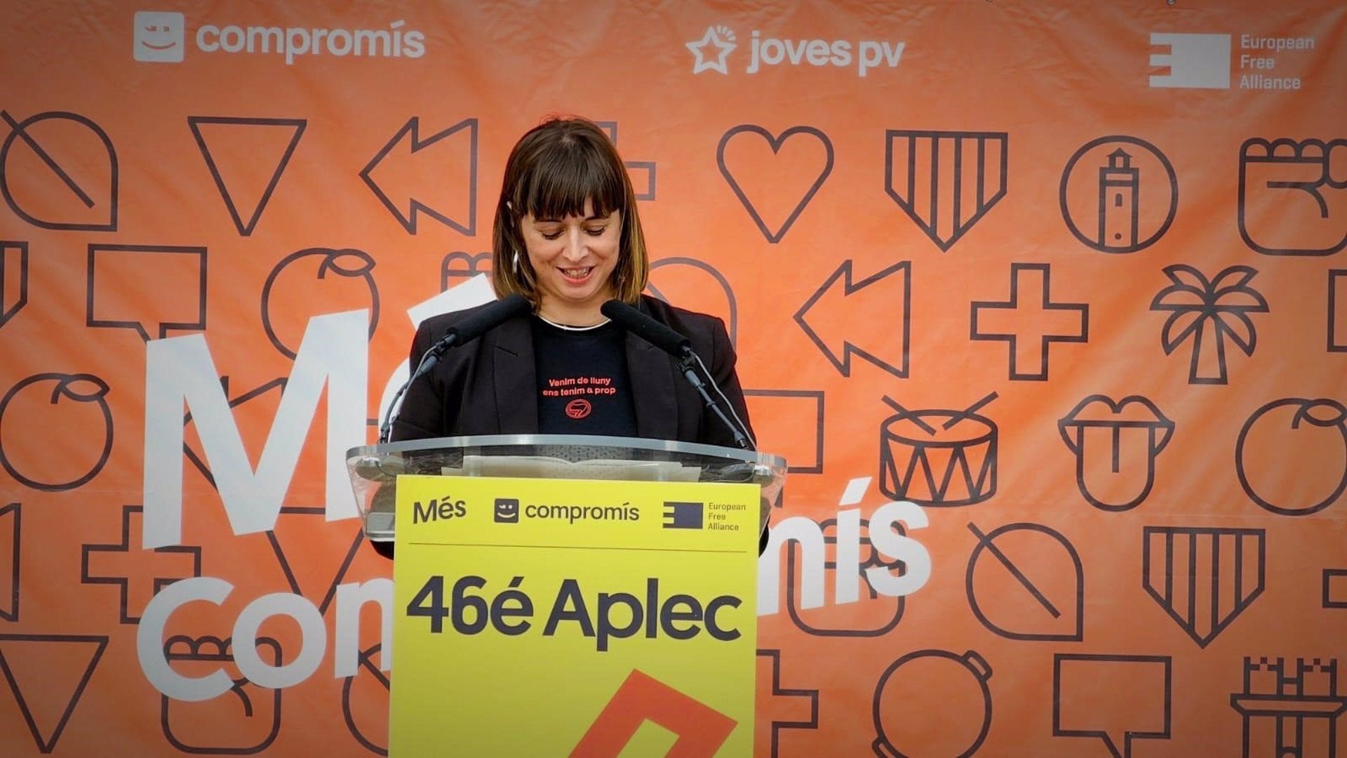 La secretària general de Més-Compromís, Amparo Piquer, en imatge d'arxiu