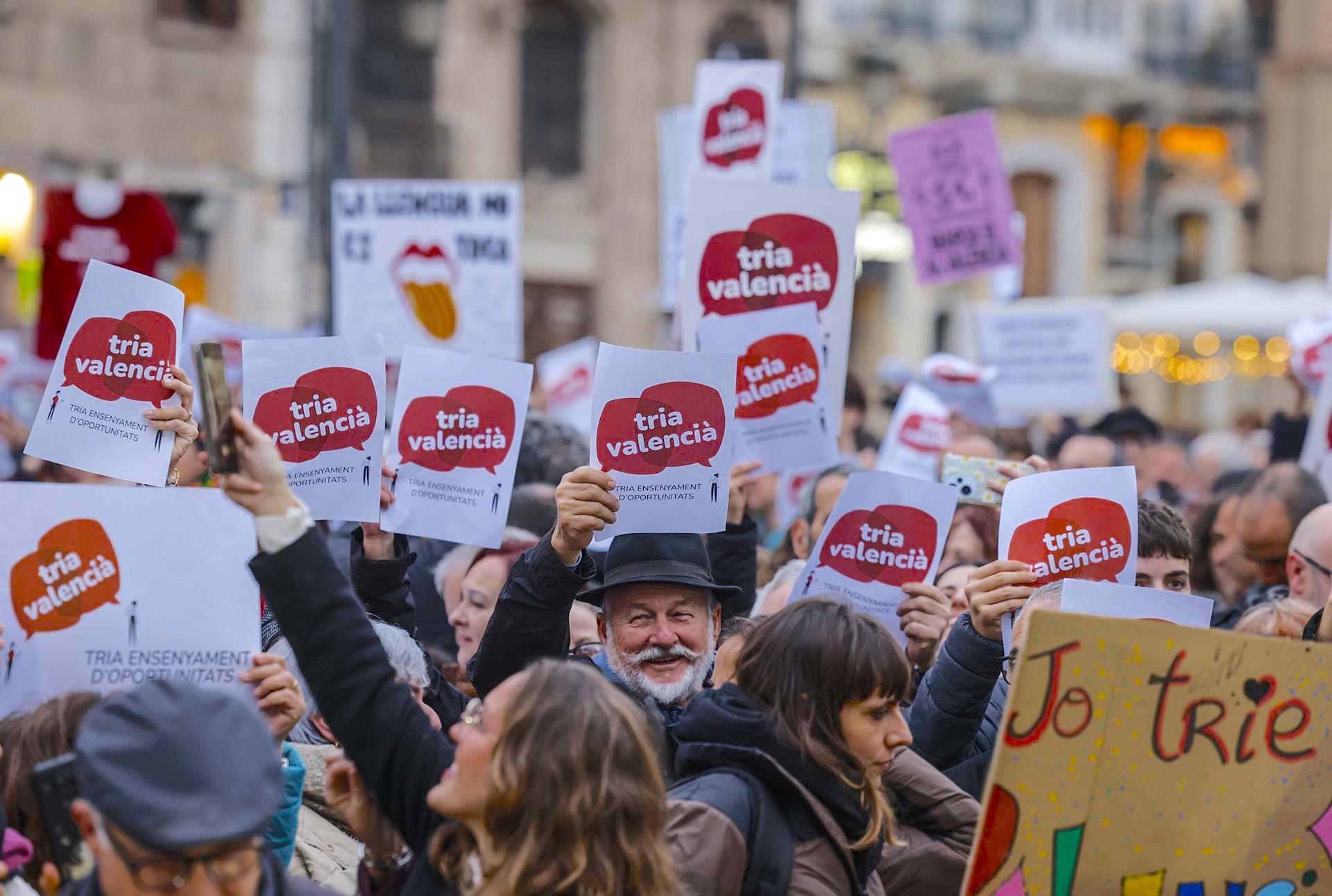 Manifestació a favor del valencià | EP