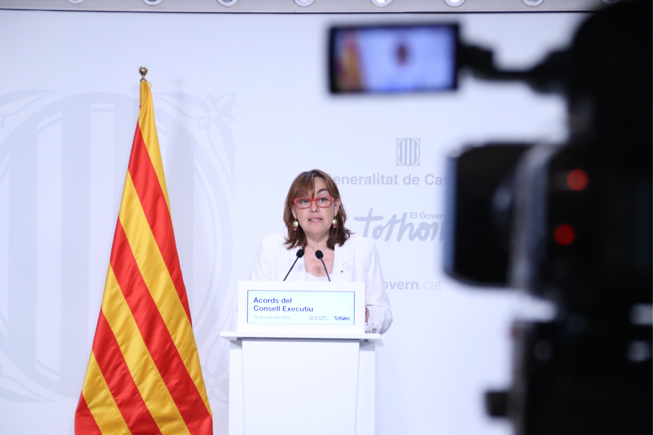 Roda de premsa de la portaveu del govern català, Sílvia Paneque | Mariona | ACN