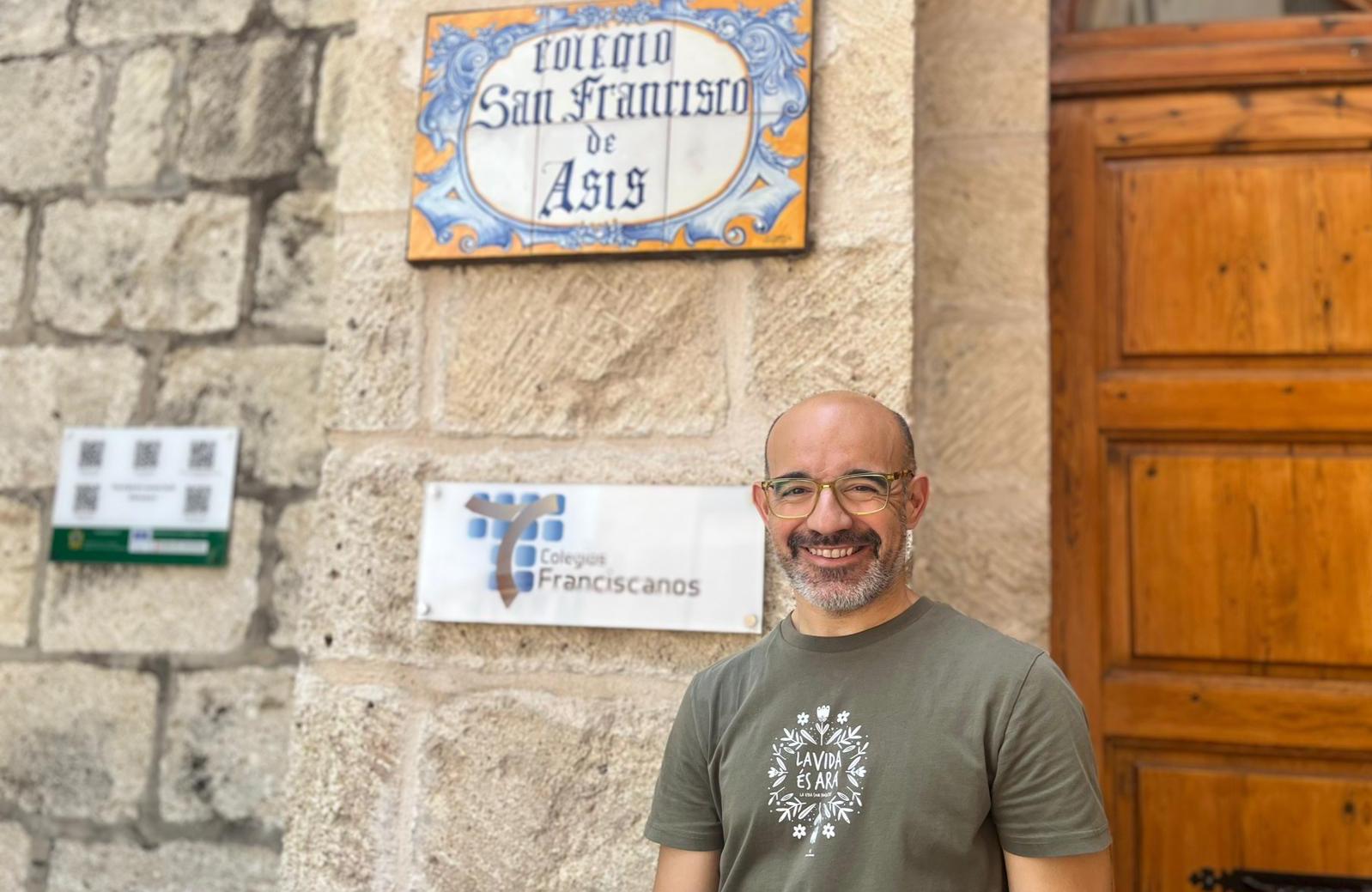 El director del Col·legi Sant Francesc d'Assís de Cocentaina, Fran Pérez