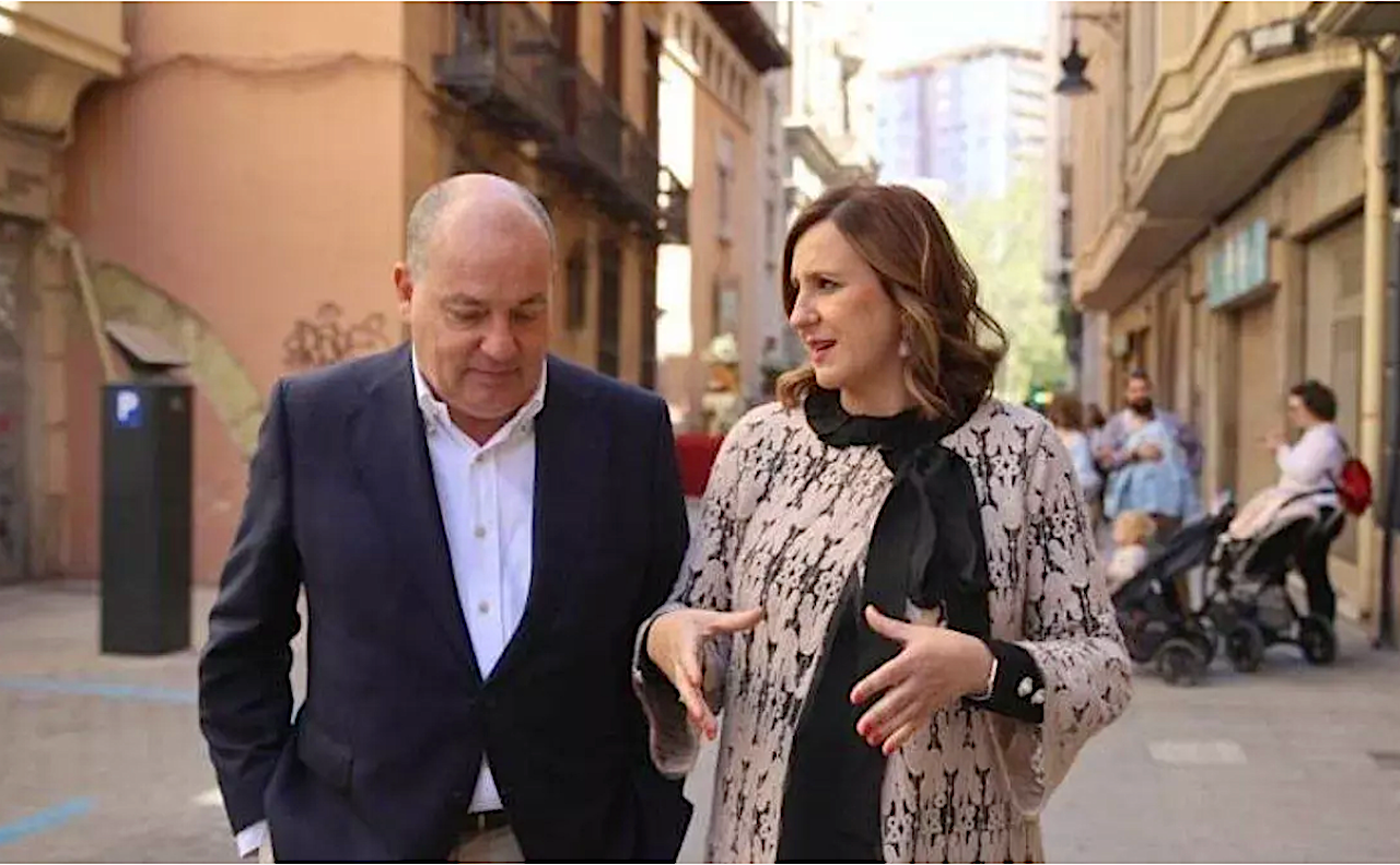 El regidor del PP a l'Ajuntament de València José Marí Olano i l'alcaldessa, M. José Catalá | PP