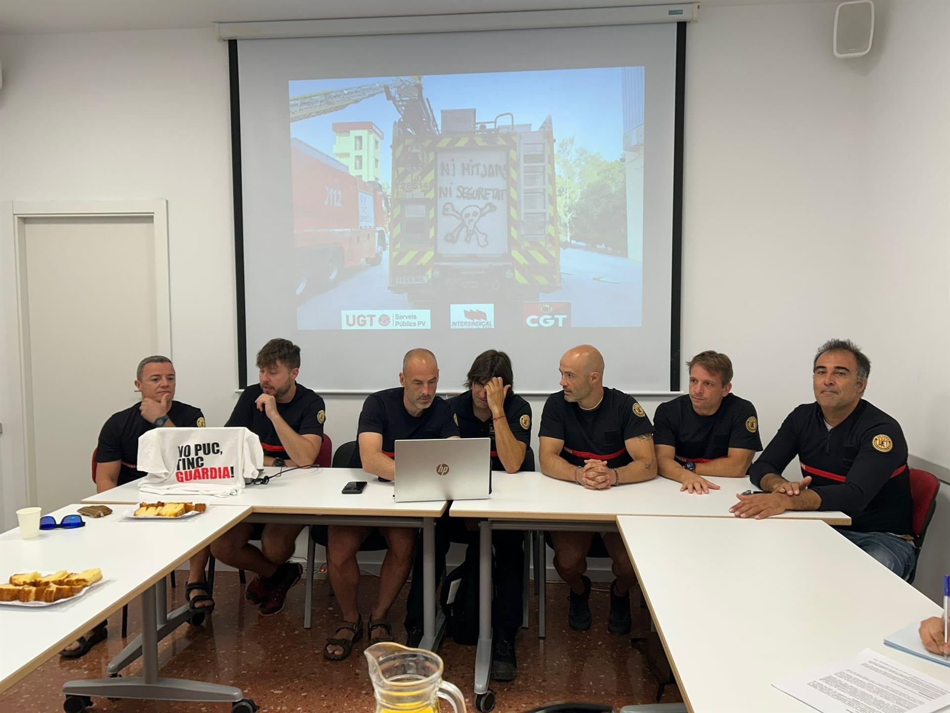 Roda de premsa dels Bombers del Consorci de València | EP