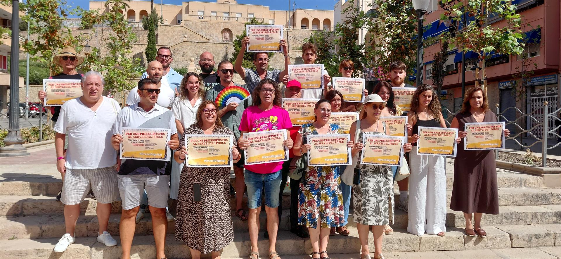 Concentració d'entitats socials i cíviques a Alacant | EP 