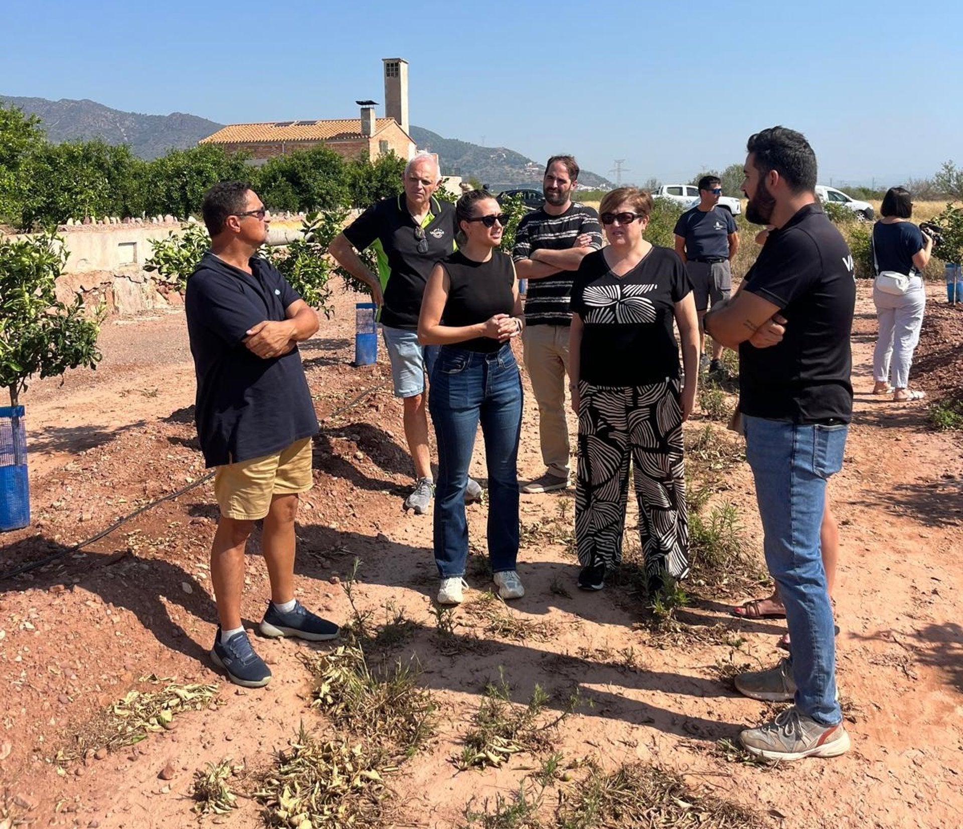 Visita al projecte de terrenys de gestió compartida de la Cooperativa Vallfrut | EP