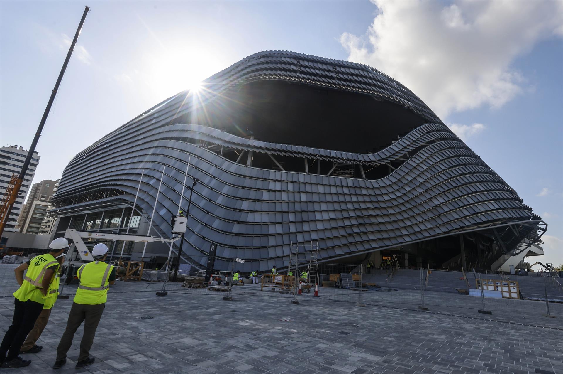Exterior del recinte Roig Arena en construcció | Rober Solsona | EP