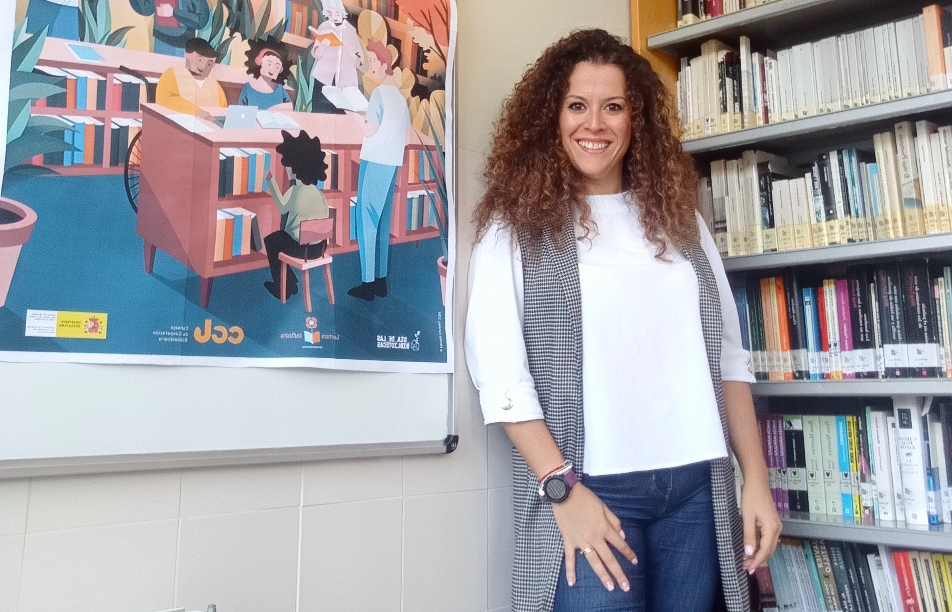 Arantxa Meseguer, tècnica de CRAI Biblioteca Florida Secundària