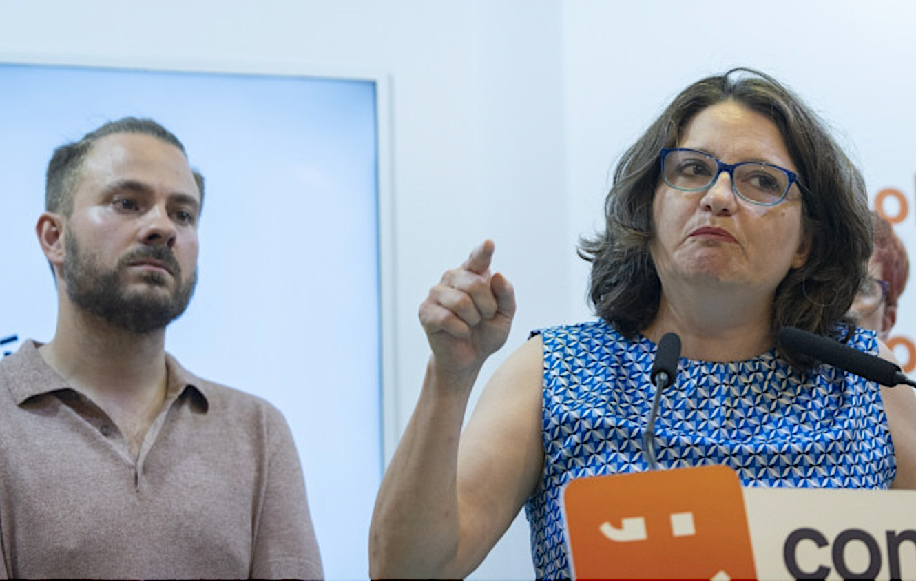L'exvicepresidenta de la Generalitat, Mónica Oltra, i el diputat de Compromís al Congrés Alberto Ibáñez, el 2022 | Jorge Gil | EP
