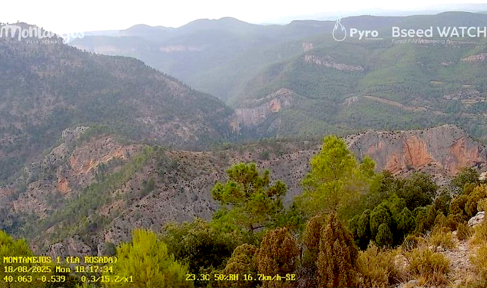 Plataforma Bseed Watch Montanejos per a la gestió del risc d'incendis a Montanejos (l'Alt Millars)