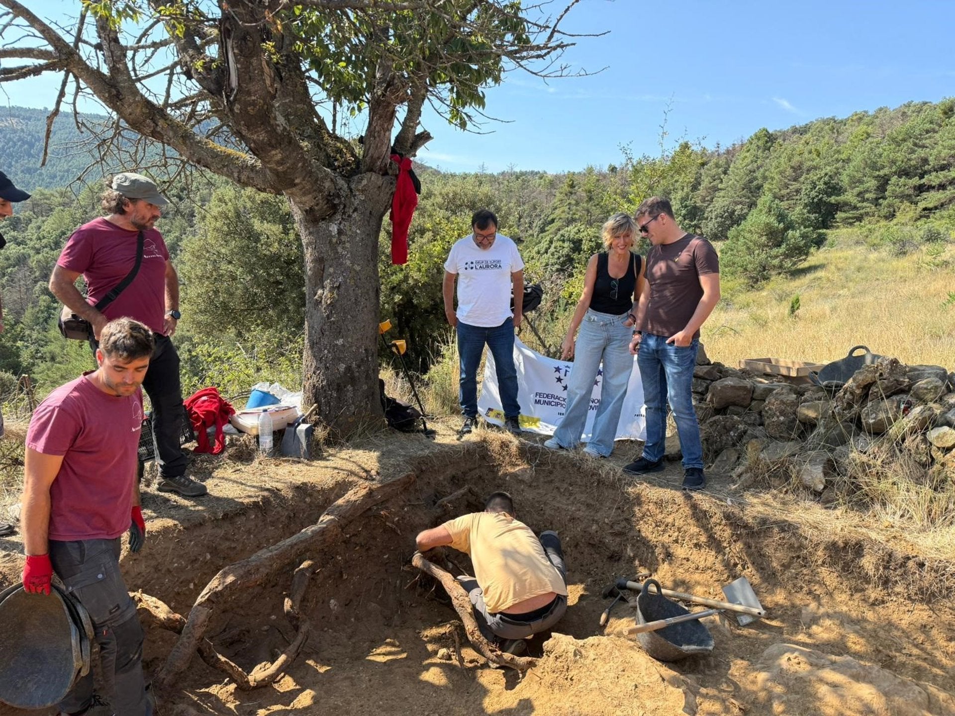 Treballs d'exhumació a Vistabella del Maestrat