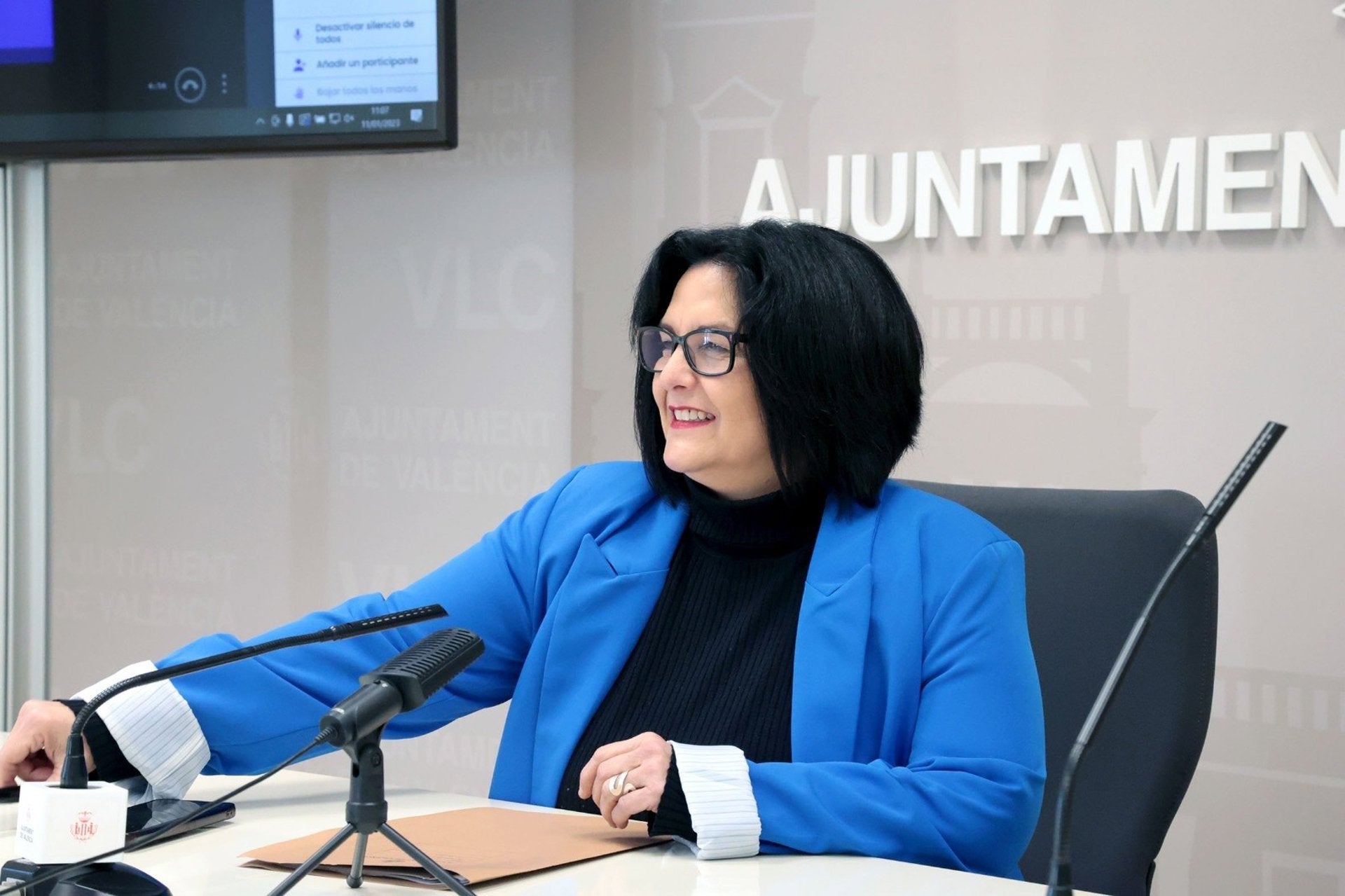 La regidora Lluïsa Notario, en una imatge d'arxiu, ha denunciat els retards el les obres de dos centres educatius públics